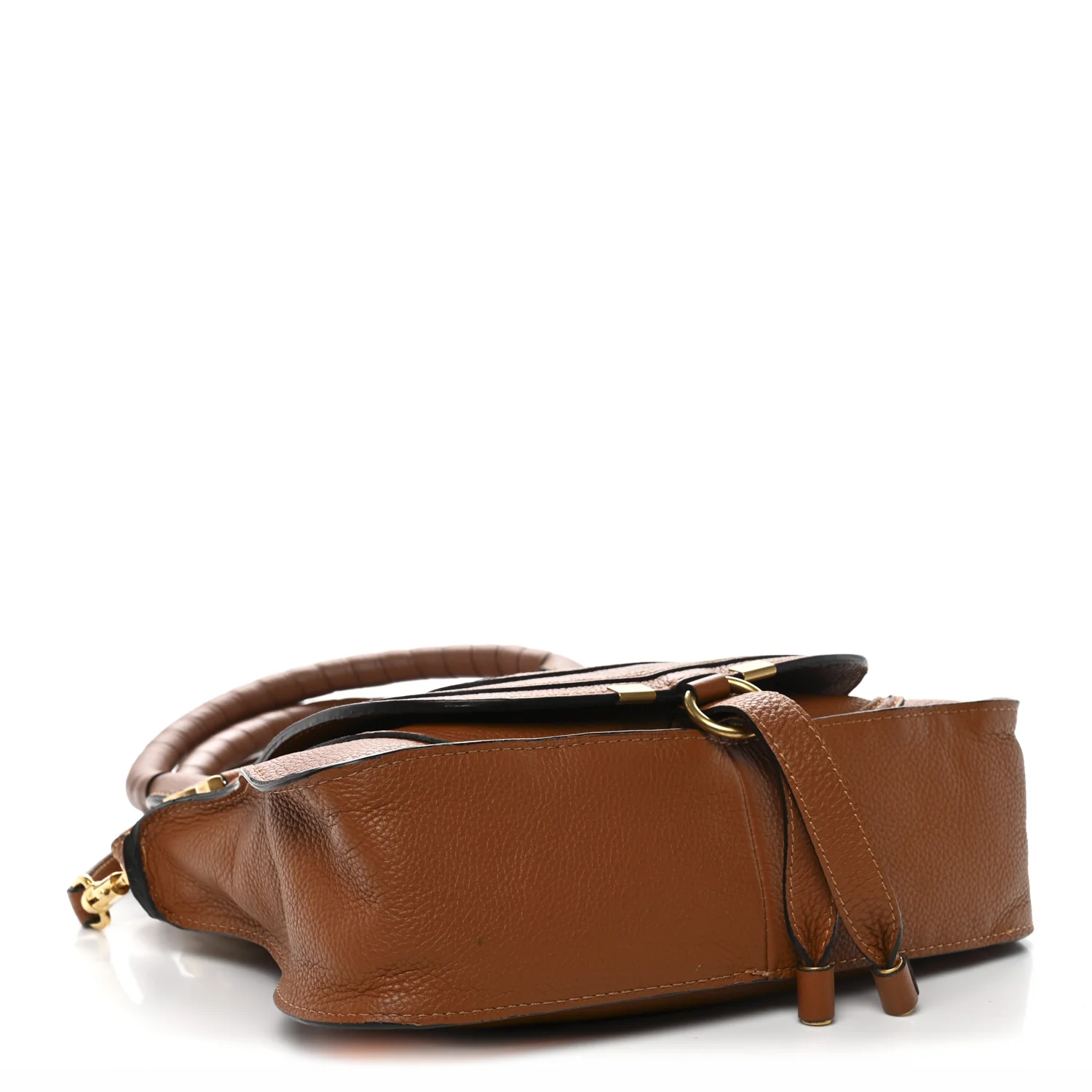 Calfskin Small Marcie Satchel Tan - Image 4