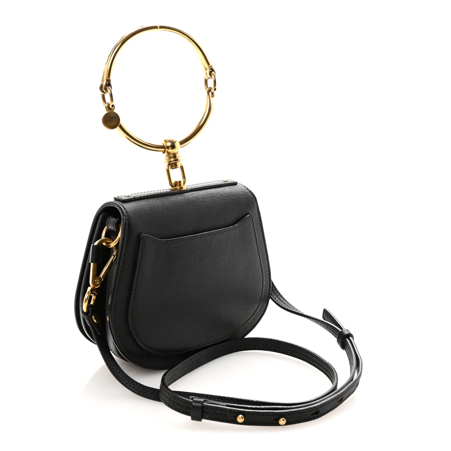 Calfskin Small Nile Bracelet Bag Black - Image 3