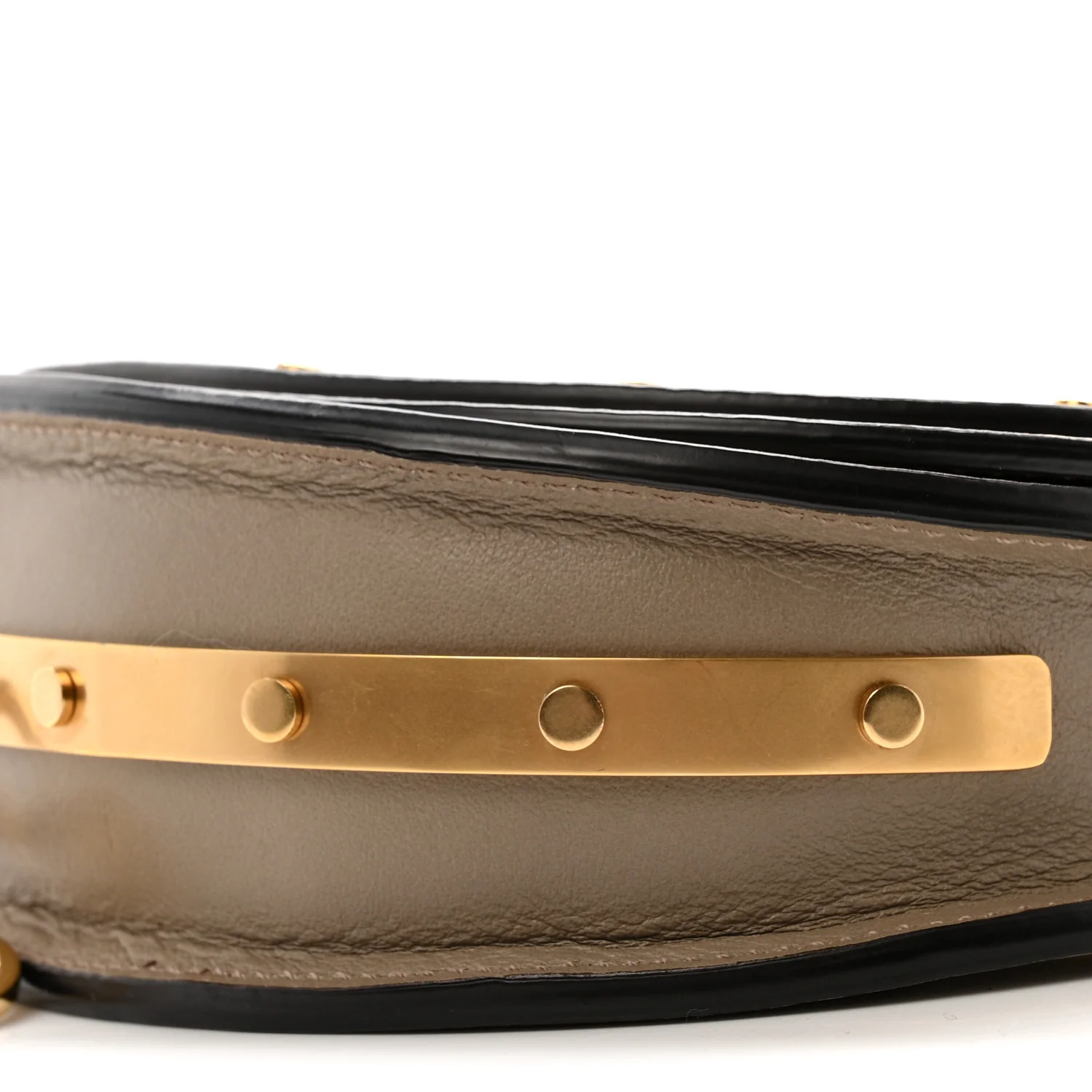 Calfskin Small Nile Bracelet Minaudiere Bag Motty Grey - Image 9