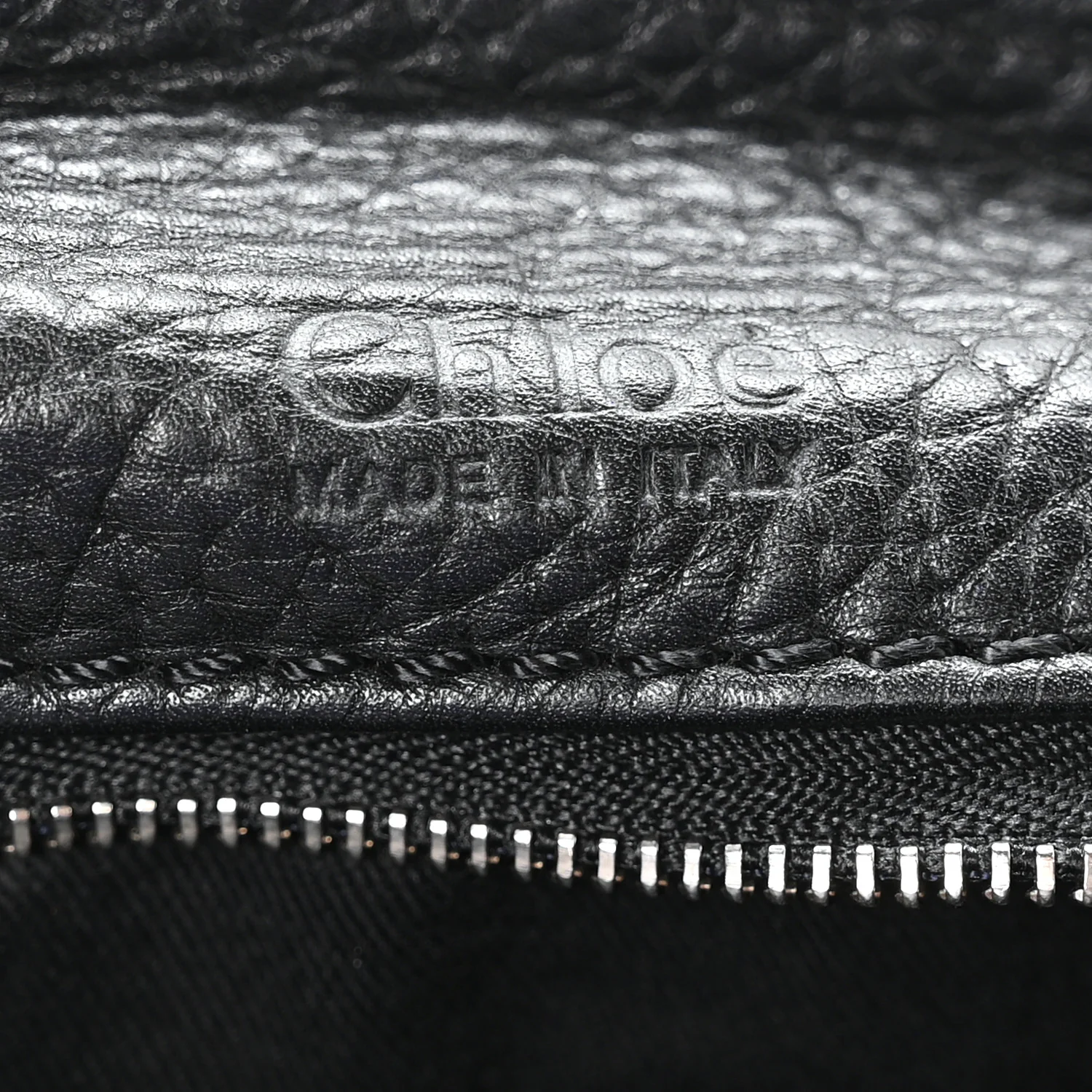 Calfskin Small Paddington Satchel So Black - Image 6