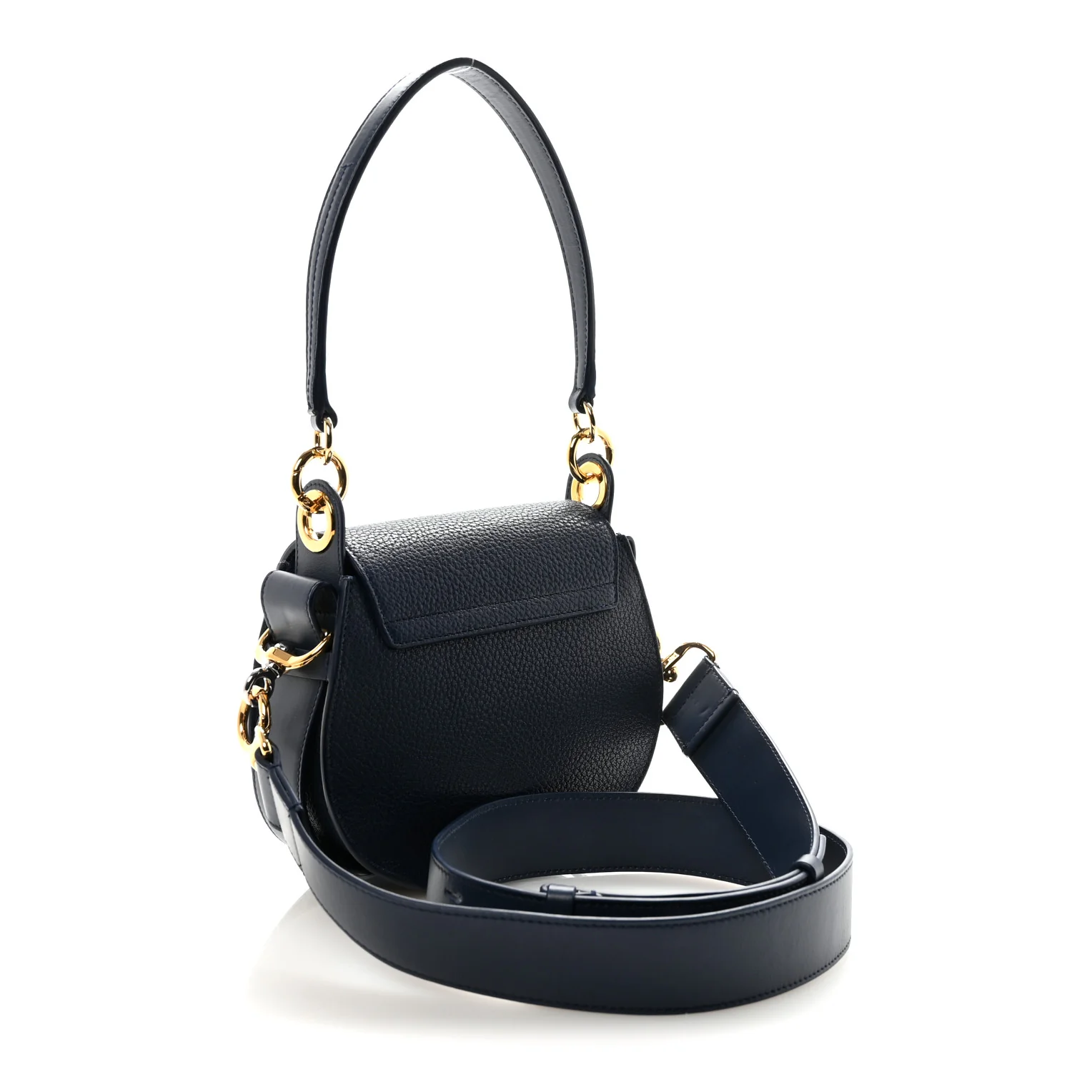 Calfskin Small Tess Bag Deep Ocean Blue - Image 3