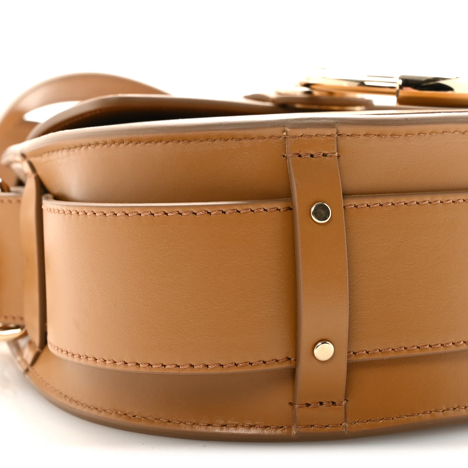 Calfskin Small Tess Bag Pottery Brown - Image 8