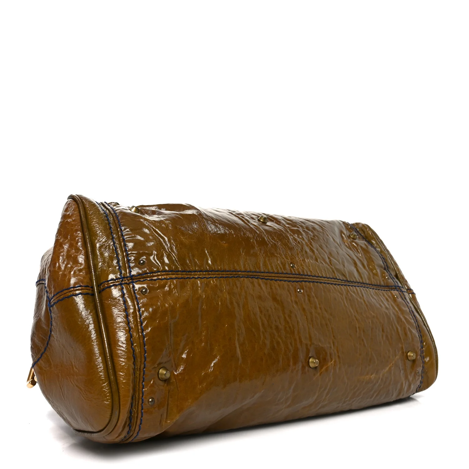 Crinkled Patent Medium Paddington Satchel - Image 4