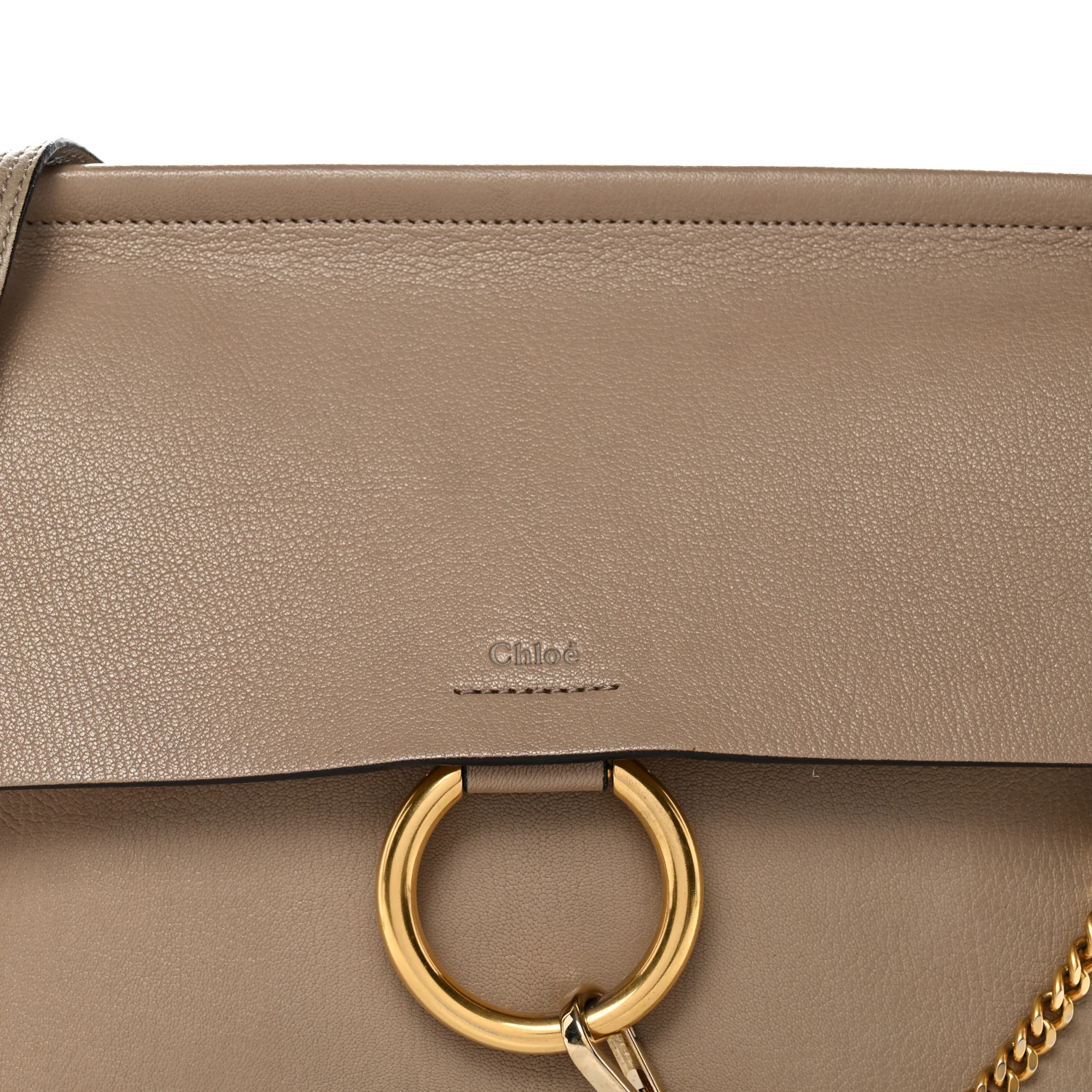 Goatskin Medium Faye Shoulder Bag Motty Grey - Image 7