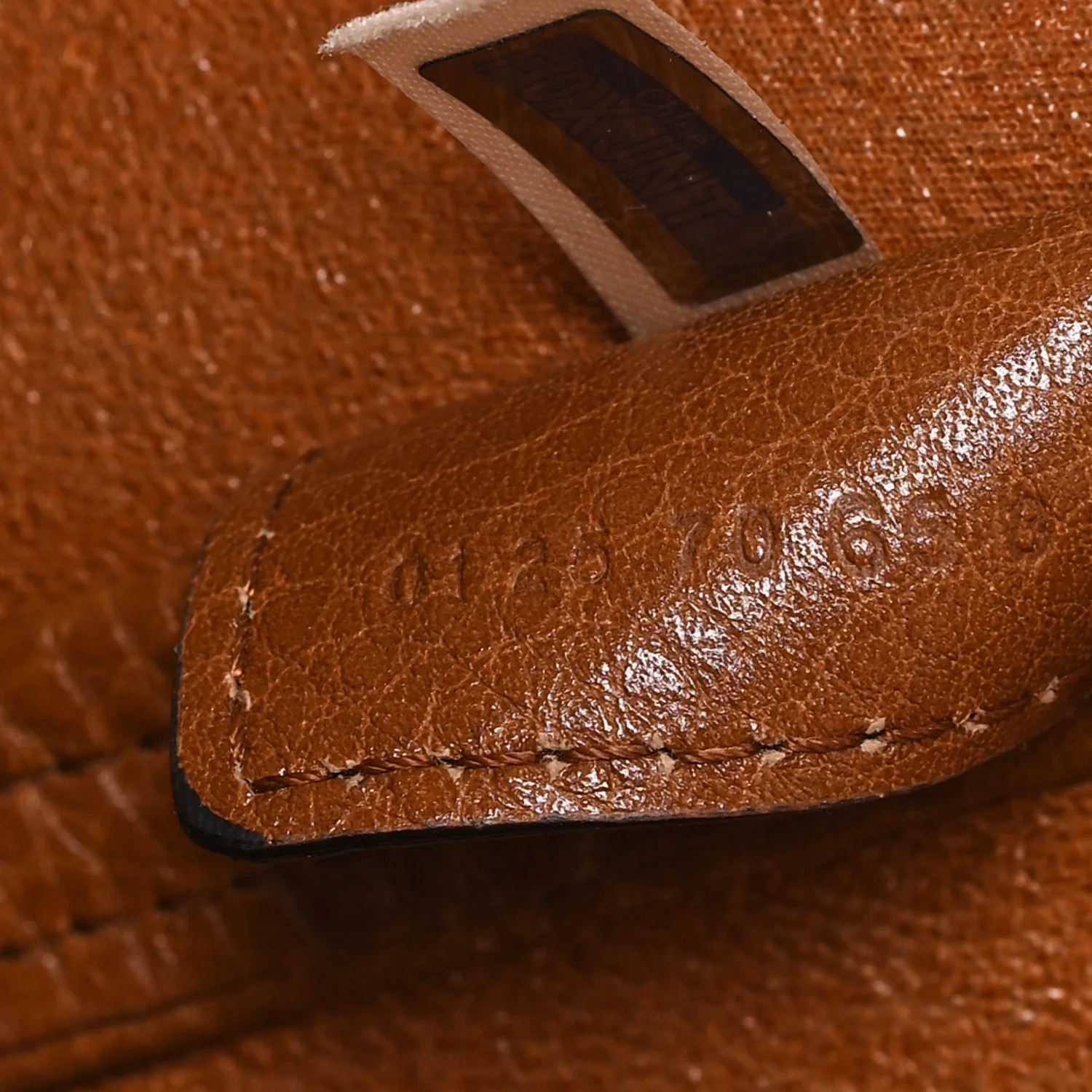 Grained Calfskin Large Spin Tote Clay Brown - Image 7