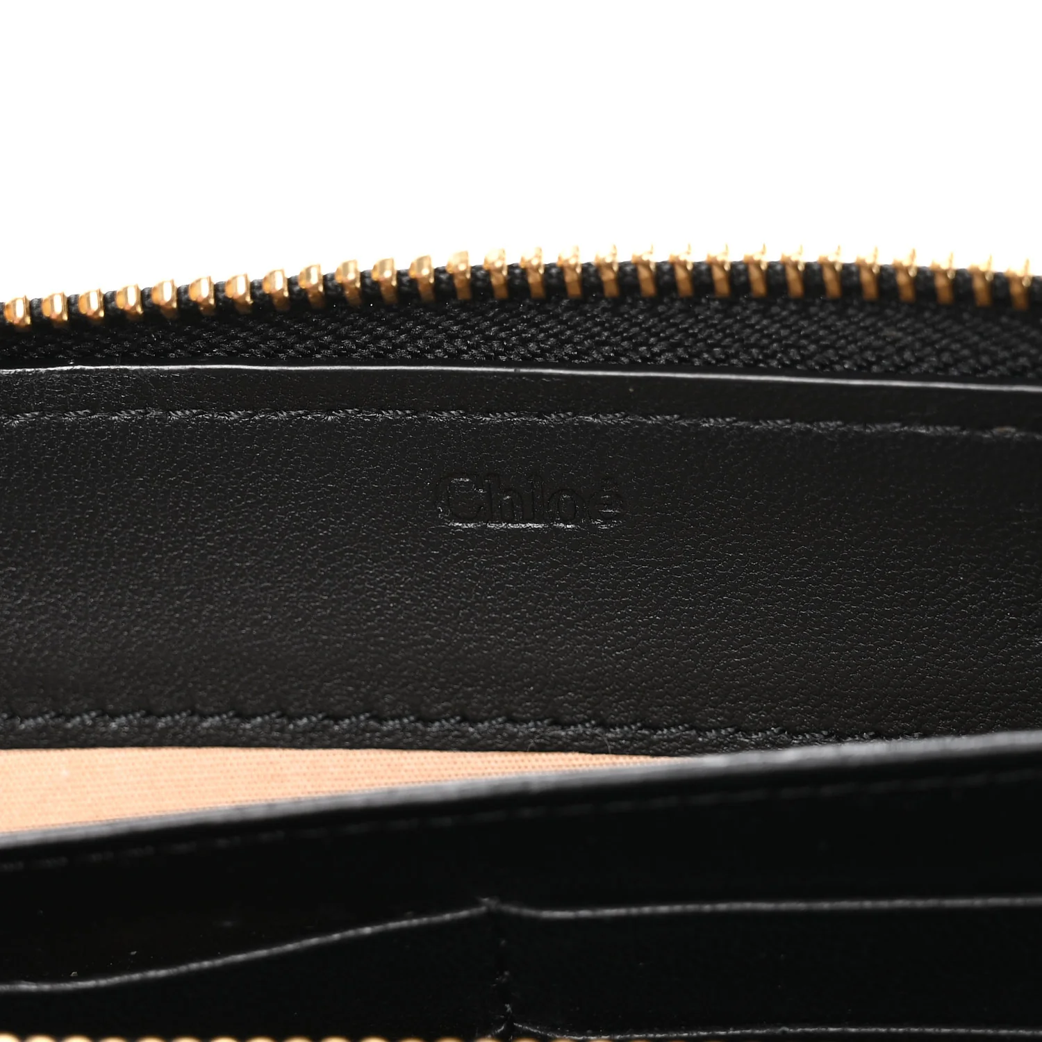 Grained Calfskin Marcie Long Zip Around Wallet Black - Image 6