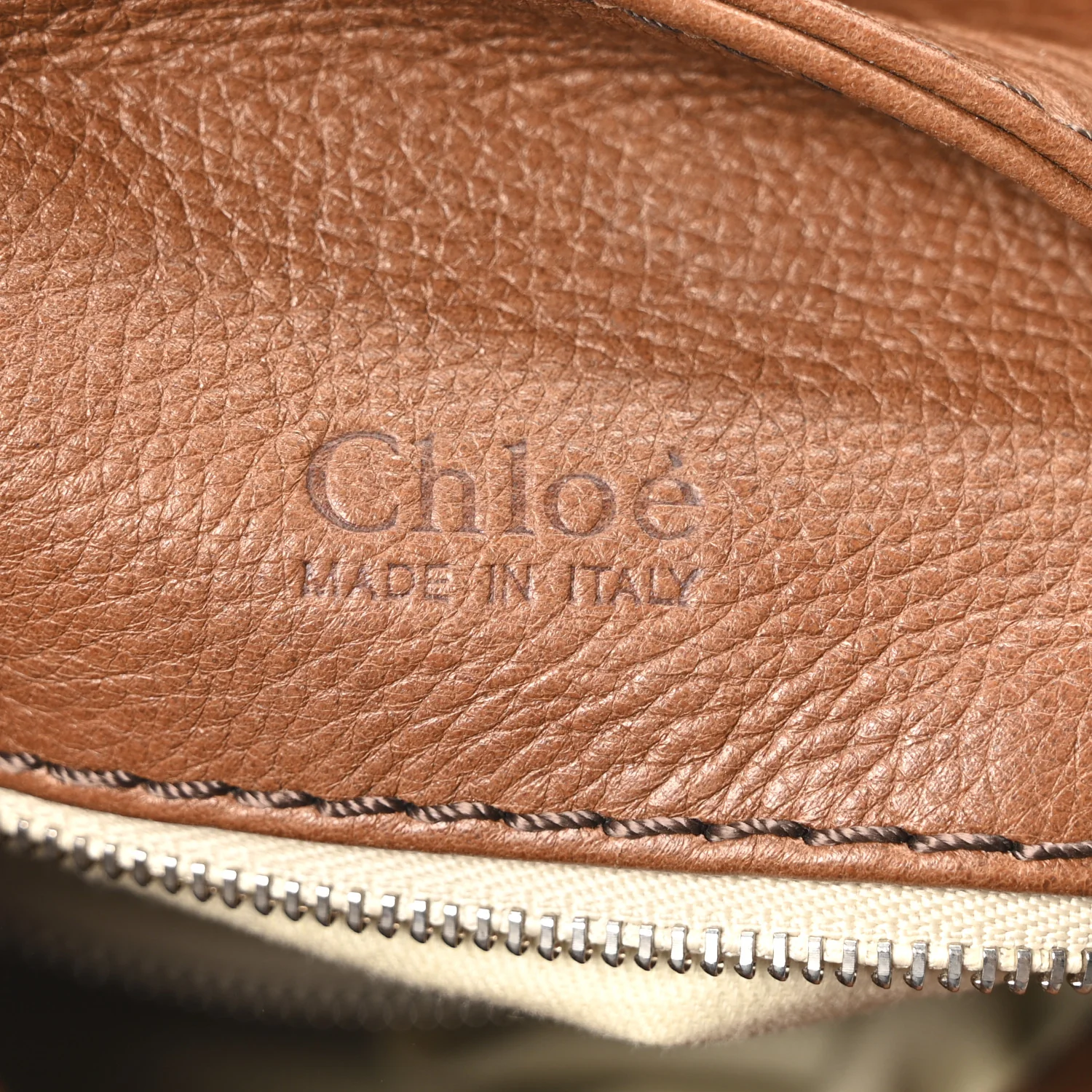 Grained Calfskin Paddington Tote Tan - Image 6