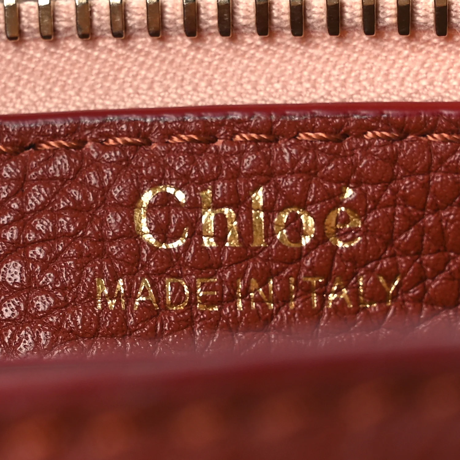 Grained Calfskin Small Arlene Hobo Bag Sepia Brown - Image 6