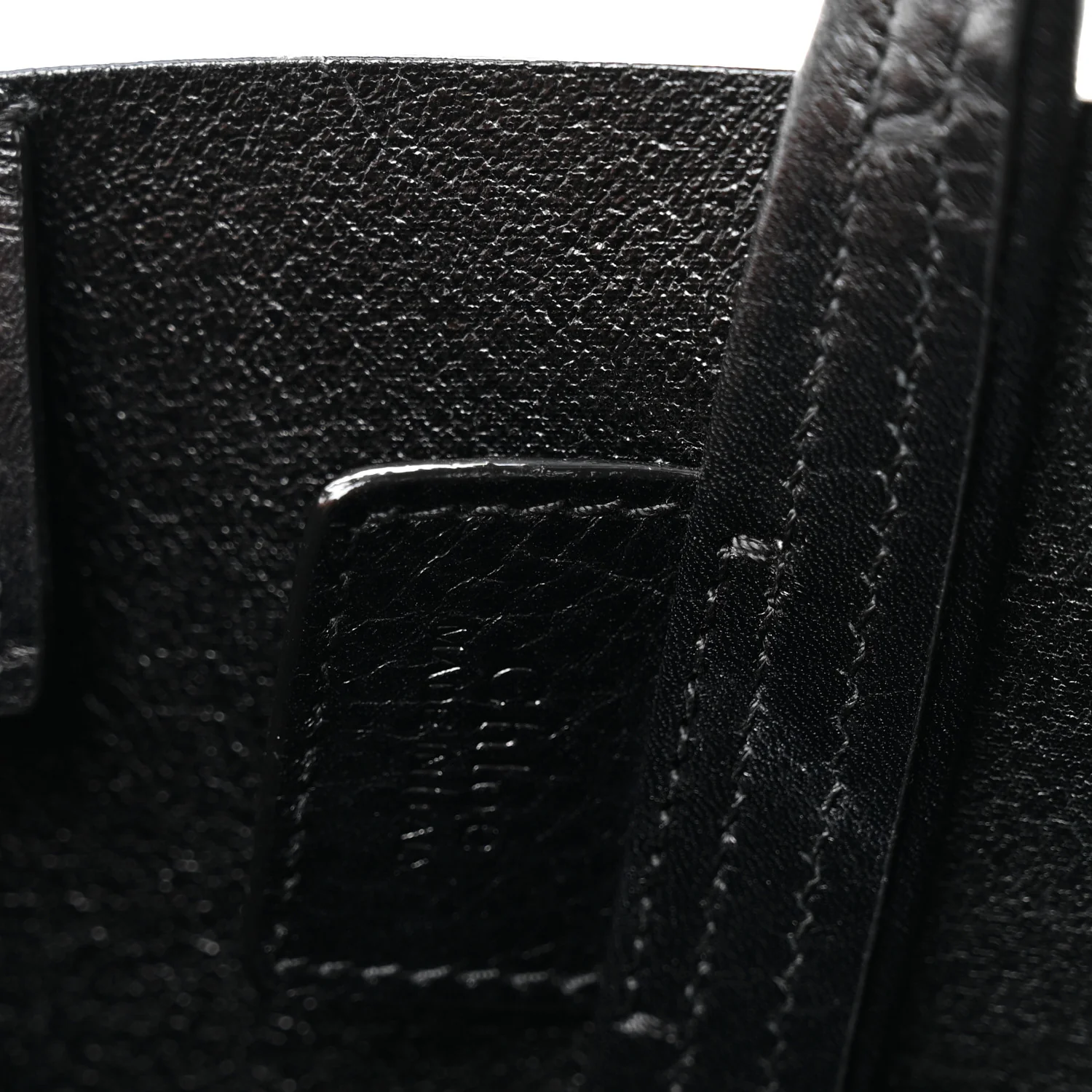Grained Calfskin Small Spin Tote Black - Image 6
