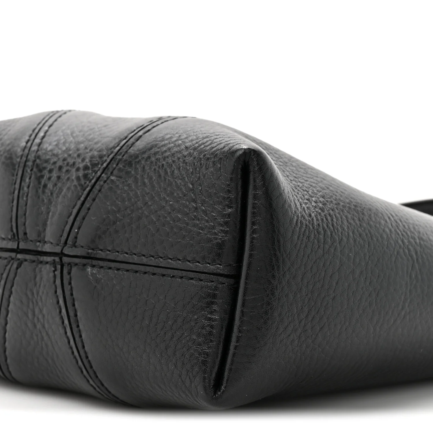 Grained Calfskin Small Spin Tote Black - Image 9