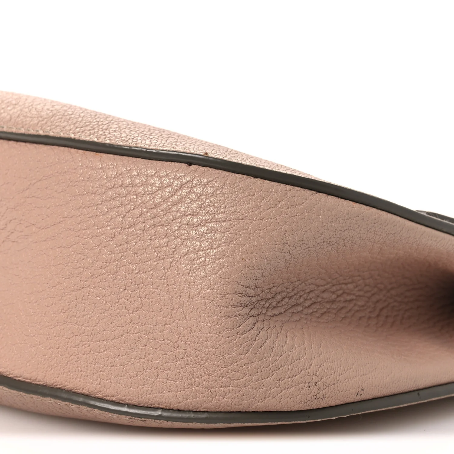 Grained Lambskin Drew Shoulder Bag Cement Pink - Image 10
