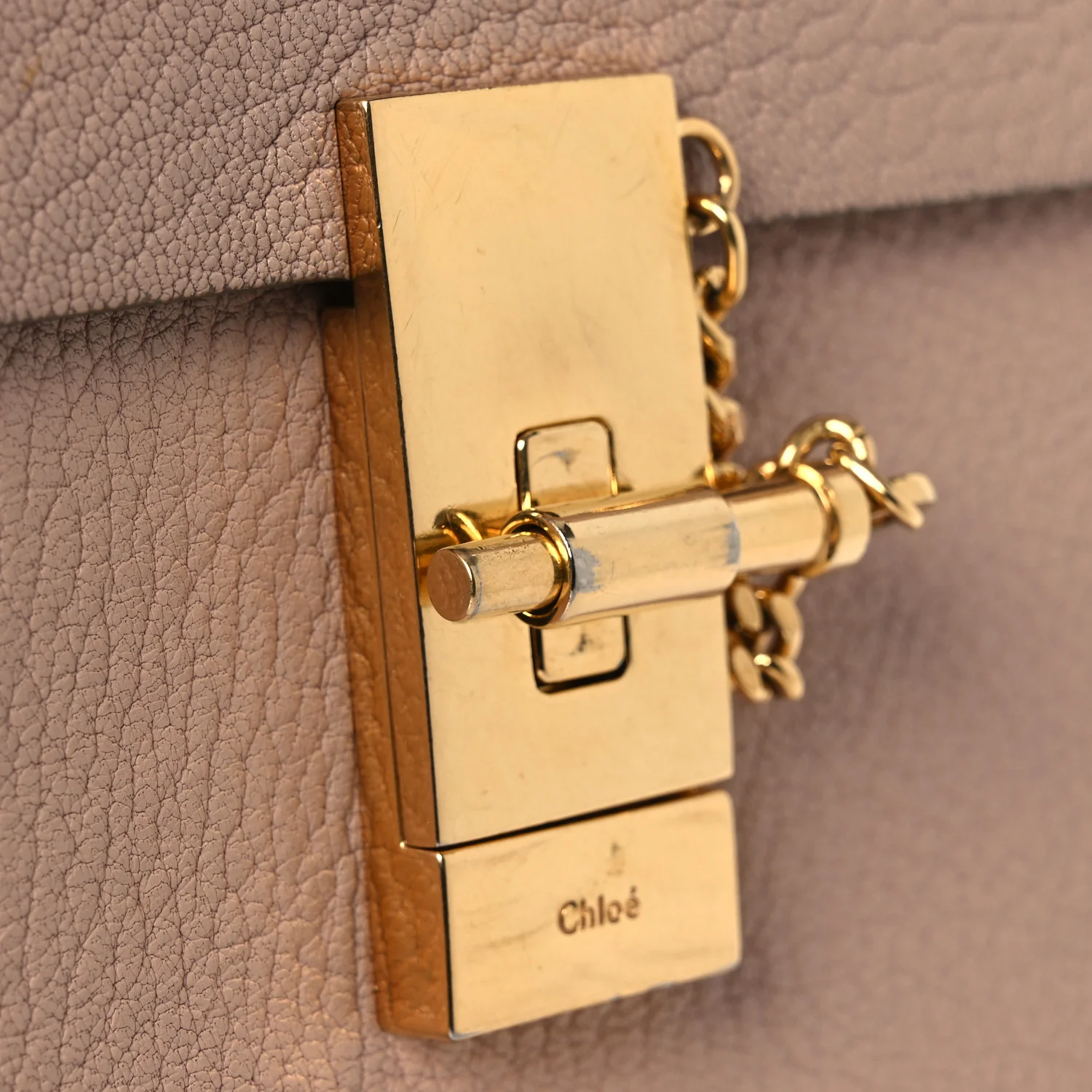 Grained Lambskin Drew Shoulder Bag Cement Pink - Image 11