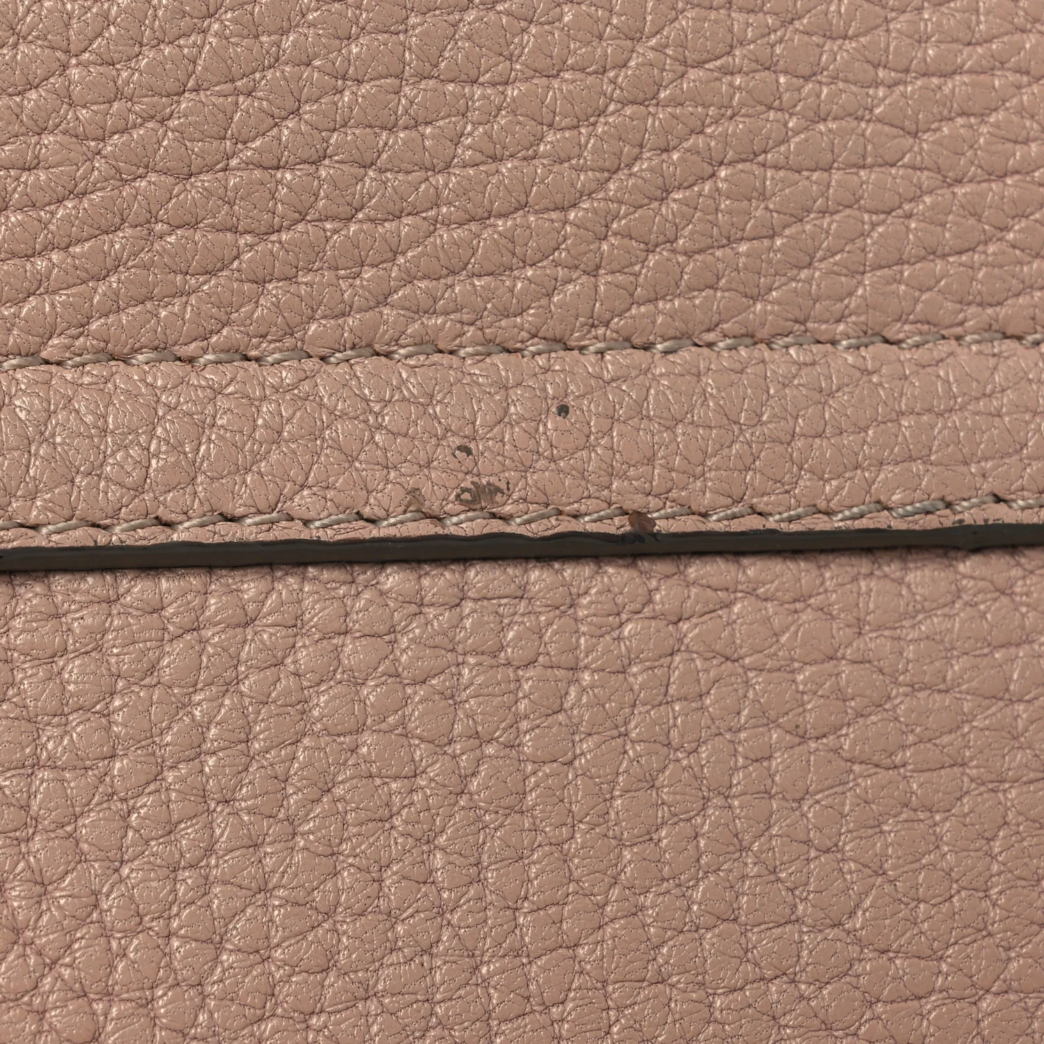 Grained Lambskin Drew Shoulder Bag Cement Pink - Image 12