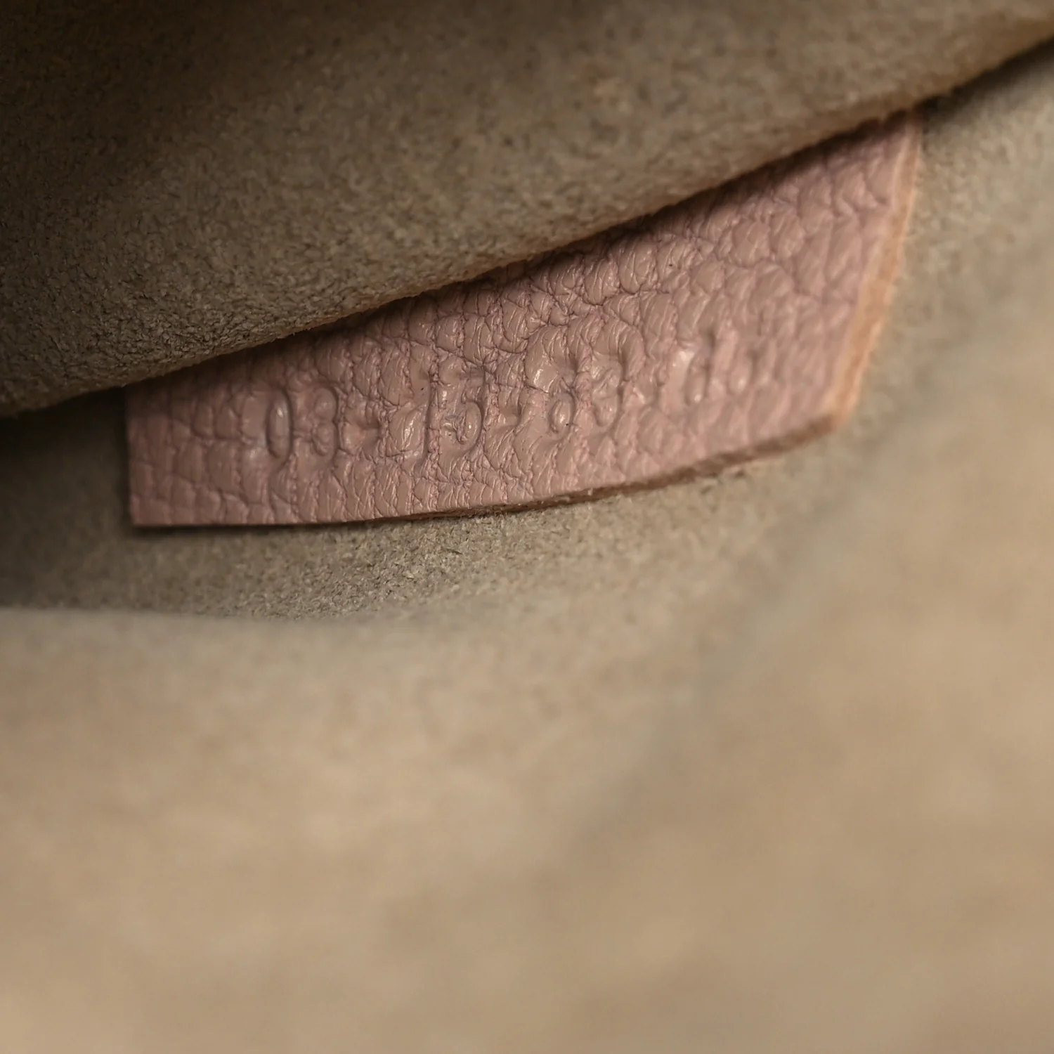 Grained Lambskin Drew Shoulder Bag Cement Pink - Image 7