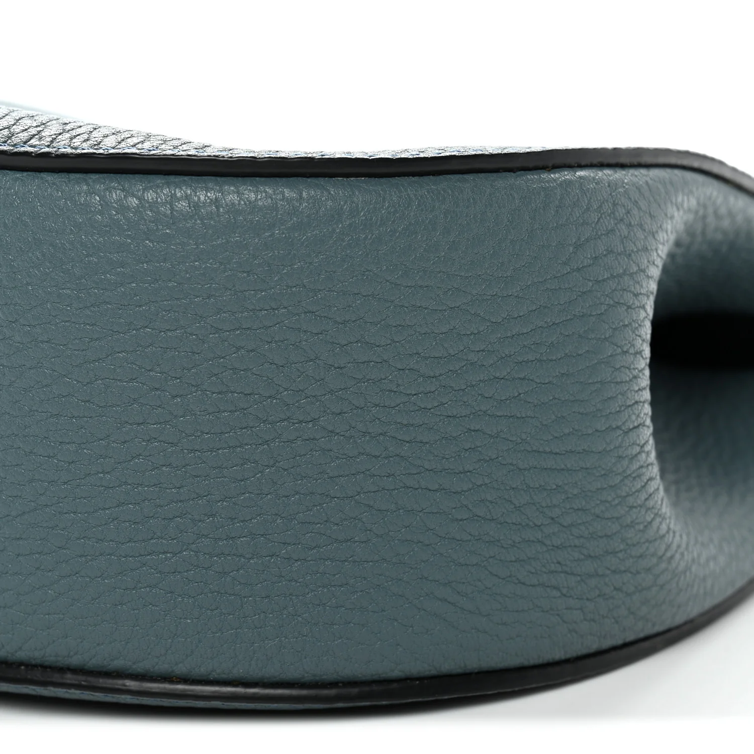 Grained Lambskin Drew Shoulder Bag Cloudy Blue - Image 9