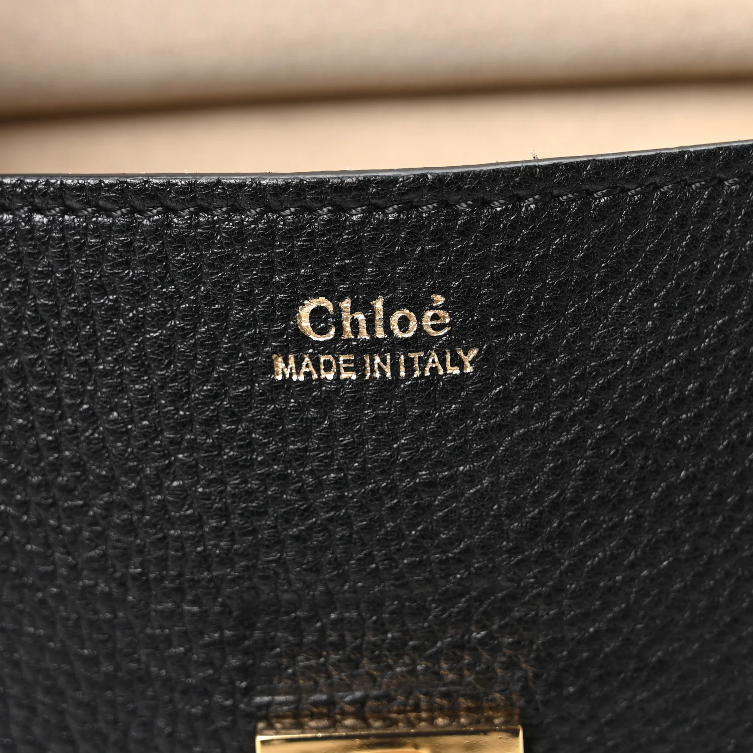 Grained Lambskin Mini Drew Shoulder Bag Black - Image 6