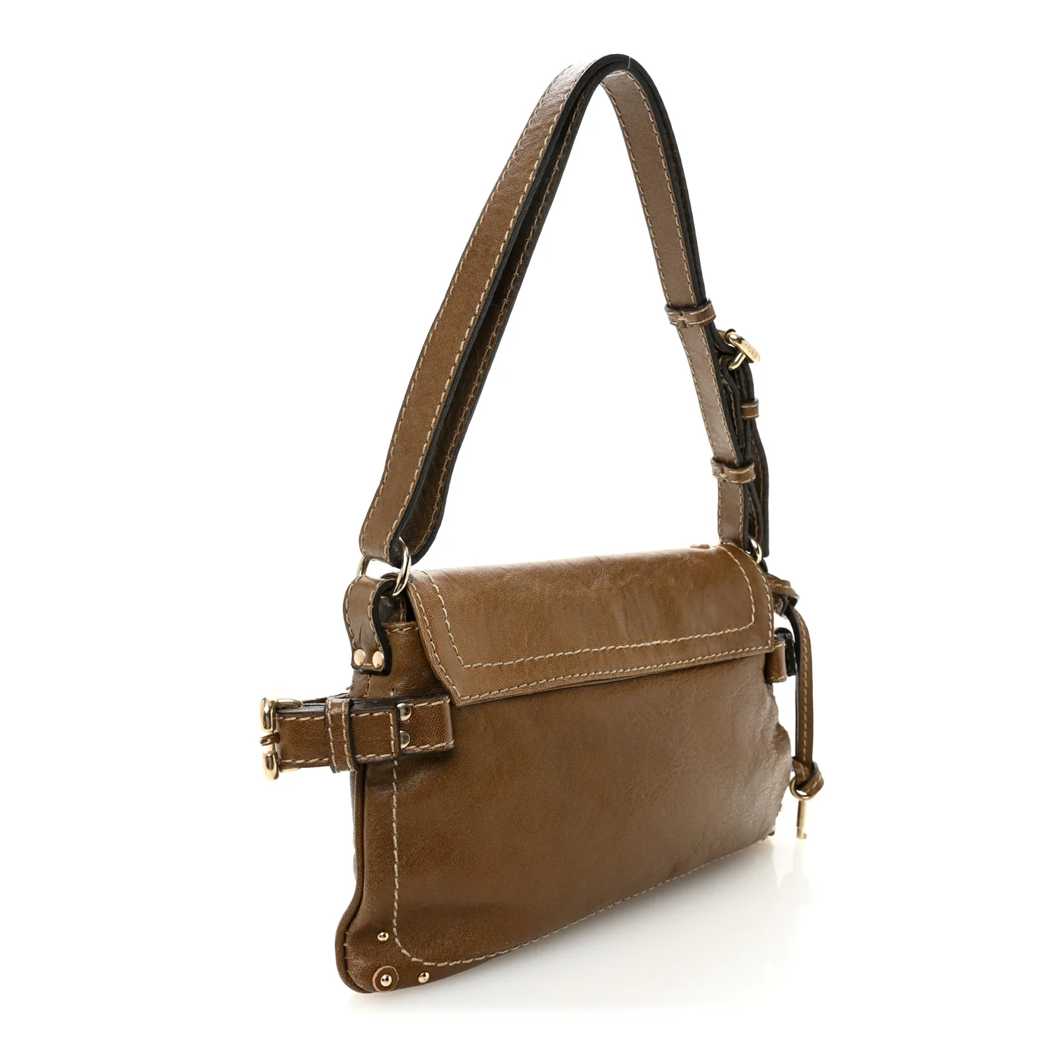 Lambskin Small Paddington Capsule Satchel Elephant - Image 3