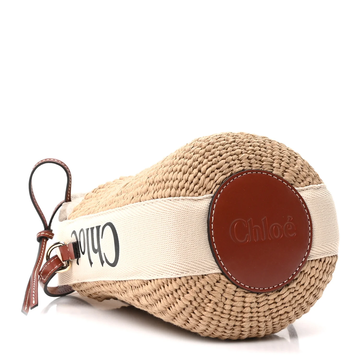 Natural Woven Fiber Small Woody Basket - Image 7