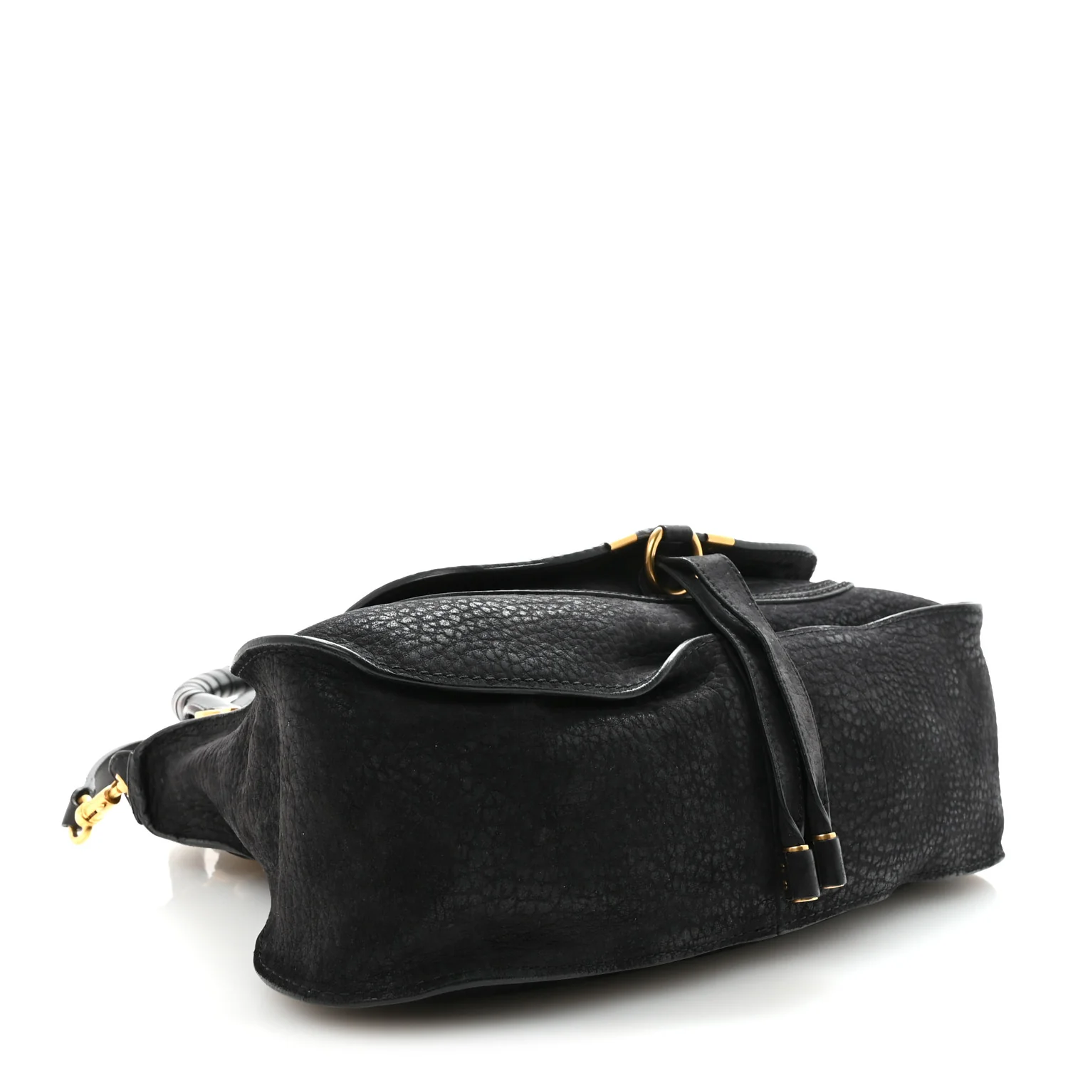 Nubuck Calfskin Medium Marcie Satchel Black - Image 4