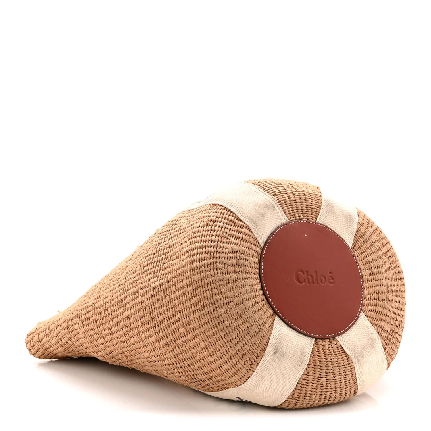 Raffia Large Woody Tote White - Image 4