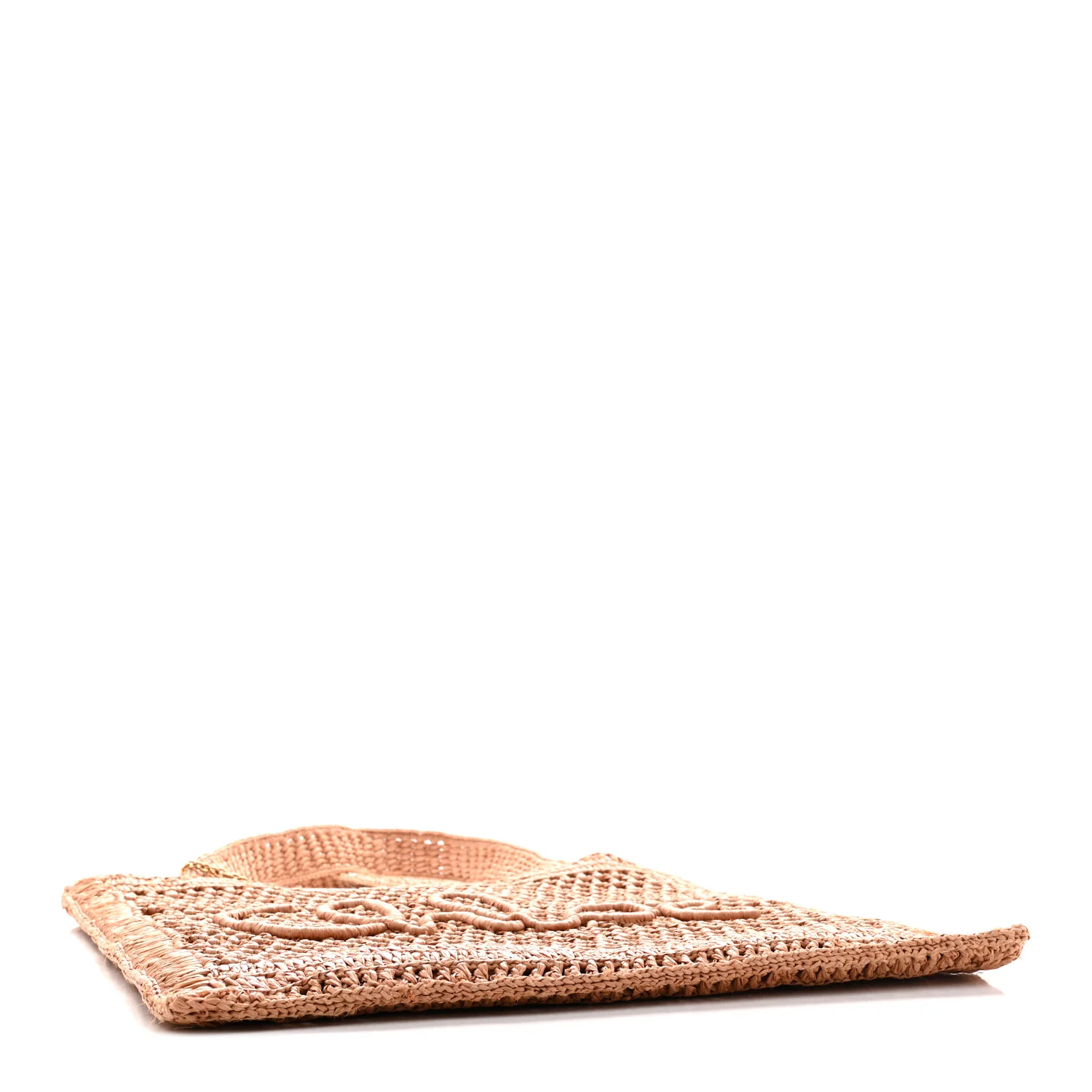 Raffia Summer Banana Tote Summery Beige - Image 4