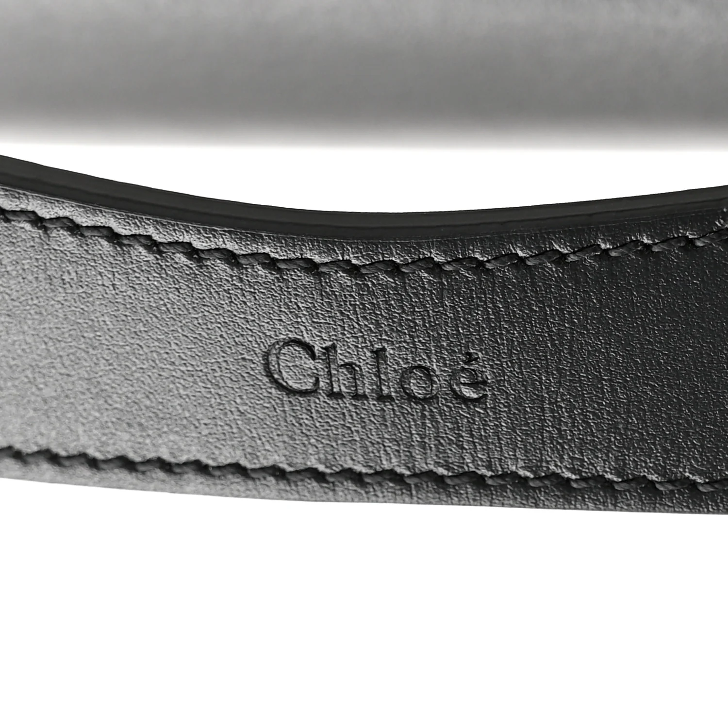 Shiny Calfskin Suede Small C Double Carry Black - Image 12