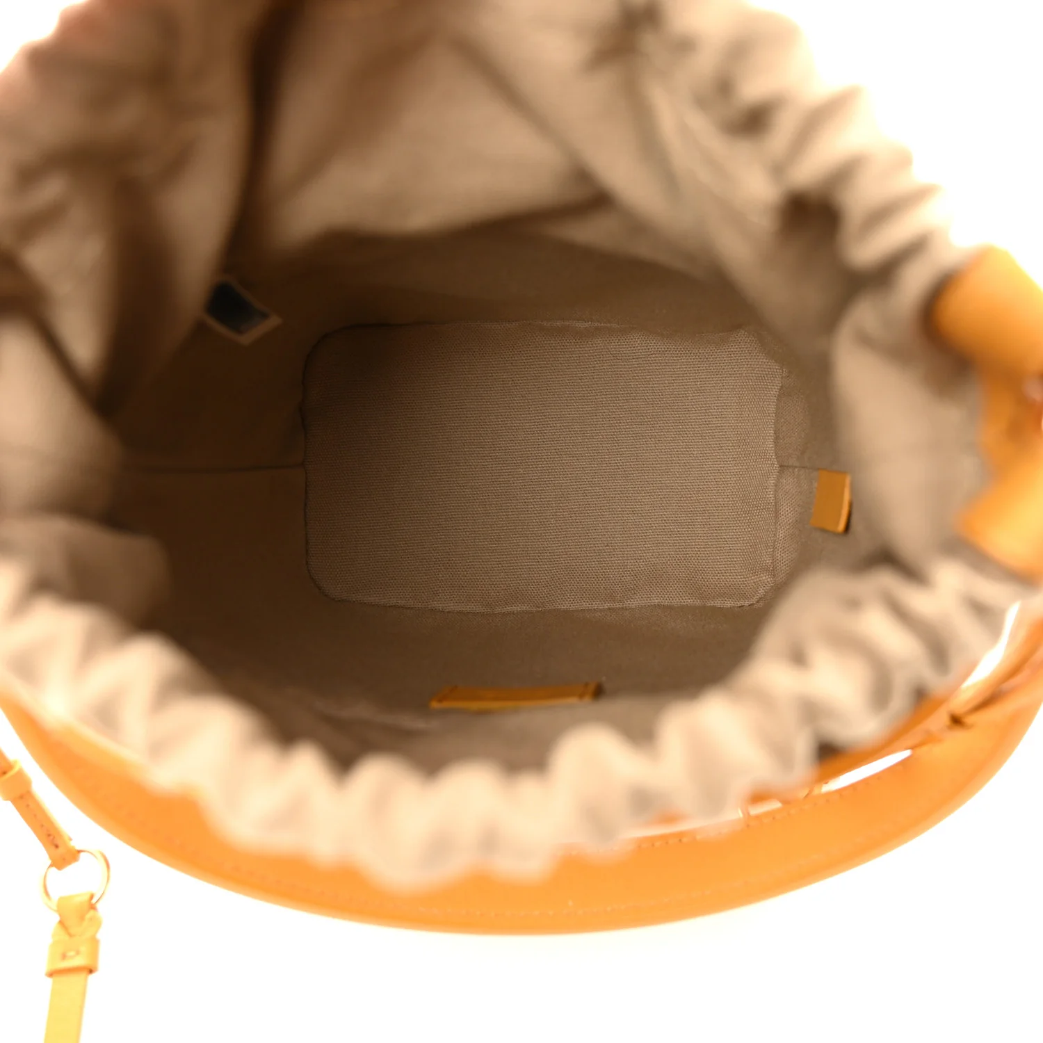 Smooth Calfskin Small Roy Bucket Bag Burning Camel - Image 5