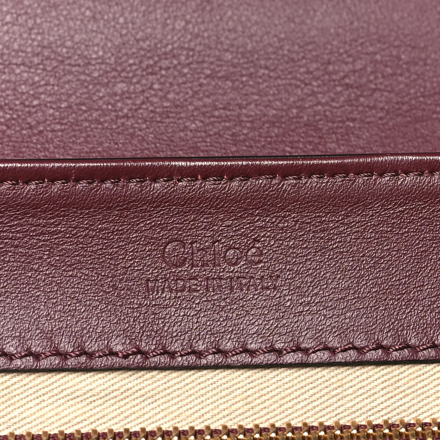Spazzolato Sfumato Calfskin Small C Double Carry Burnt Brown - Image 6