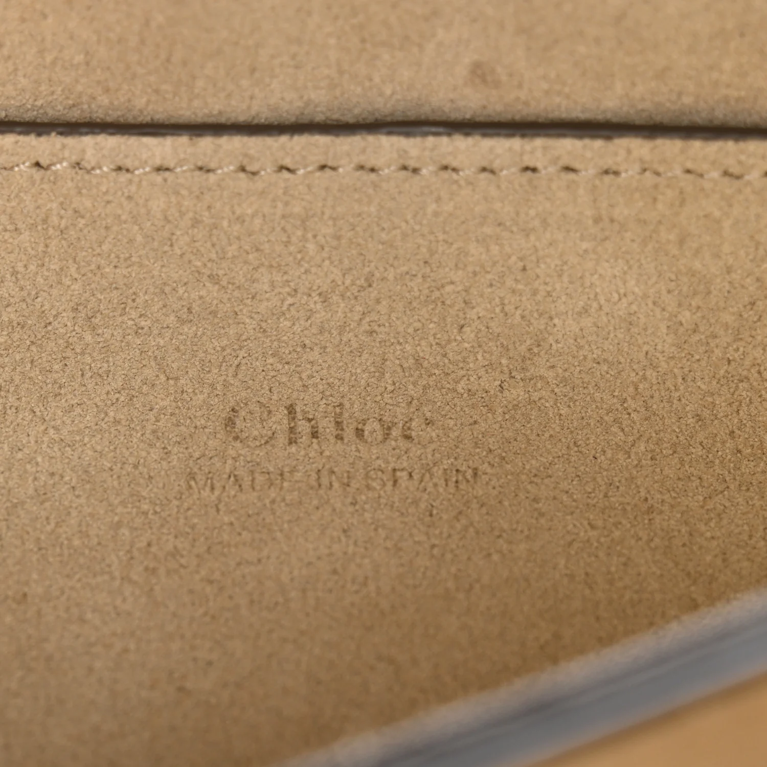 Suede Calfskin Small Faye Shoulder Bag Motty Grey - Image 6