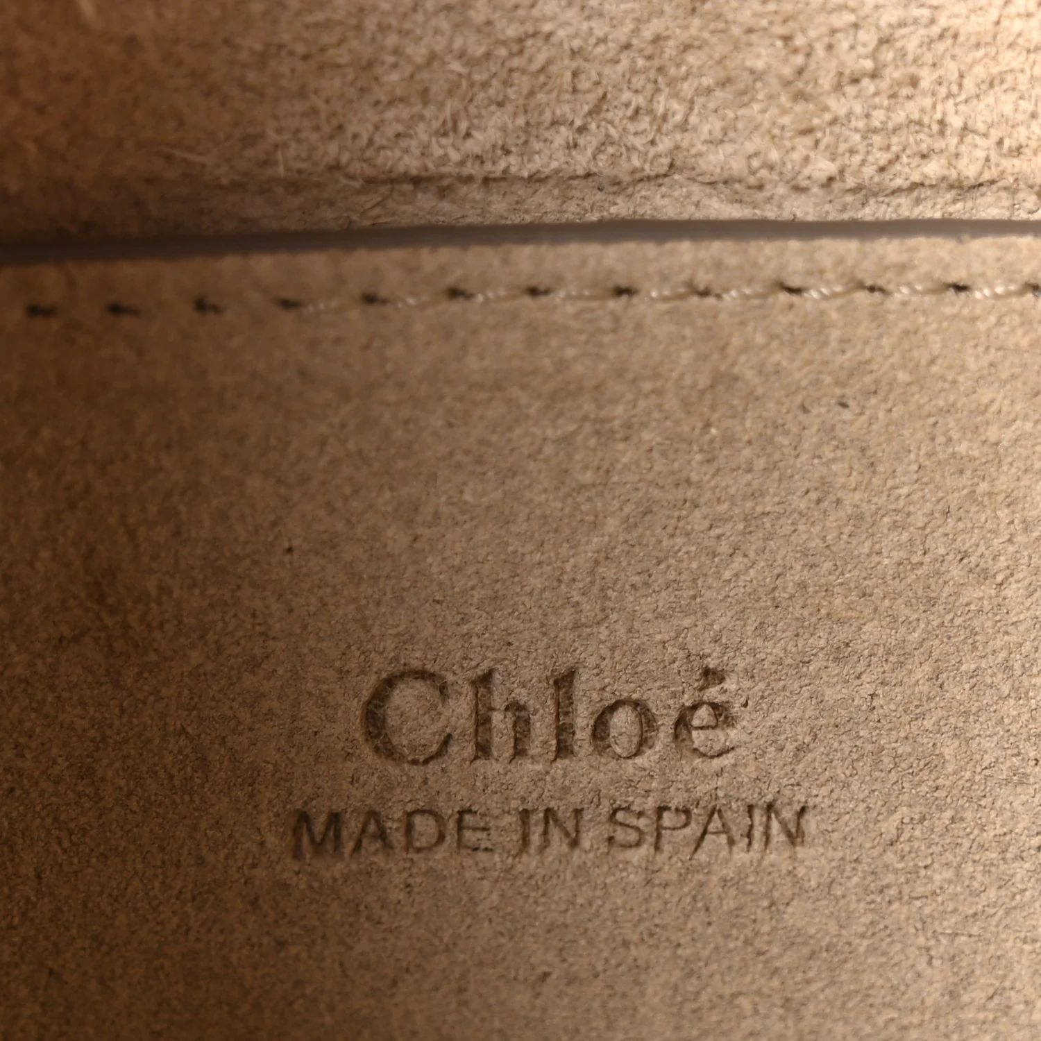 Suede Calfskin Small Faye Shoulder Bag Tobacco - Image 5