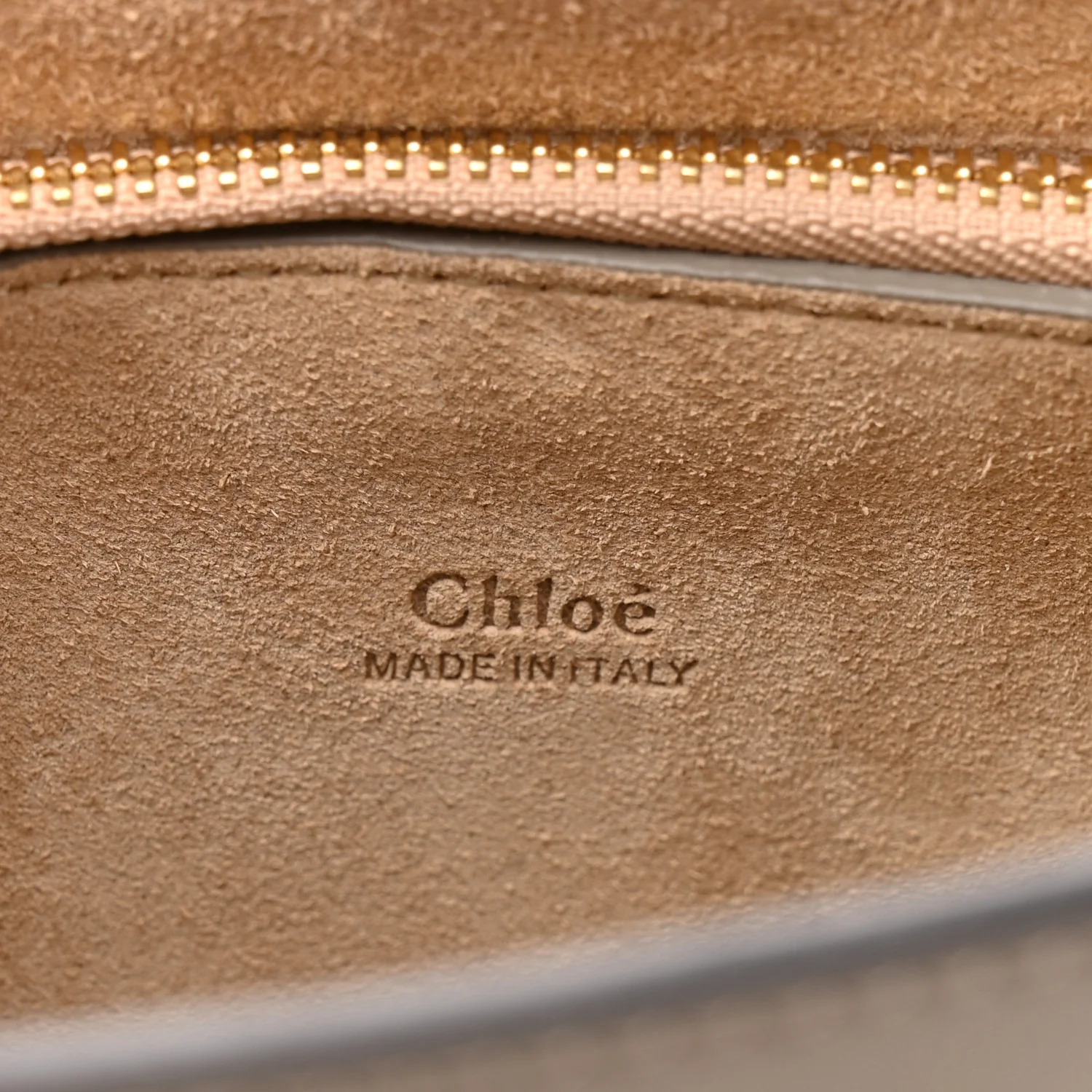 Suede Calfskin Small Faye Top Handle Bag Motty Grey - Image 7
