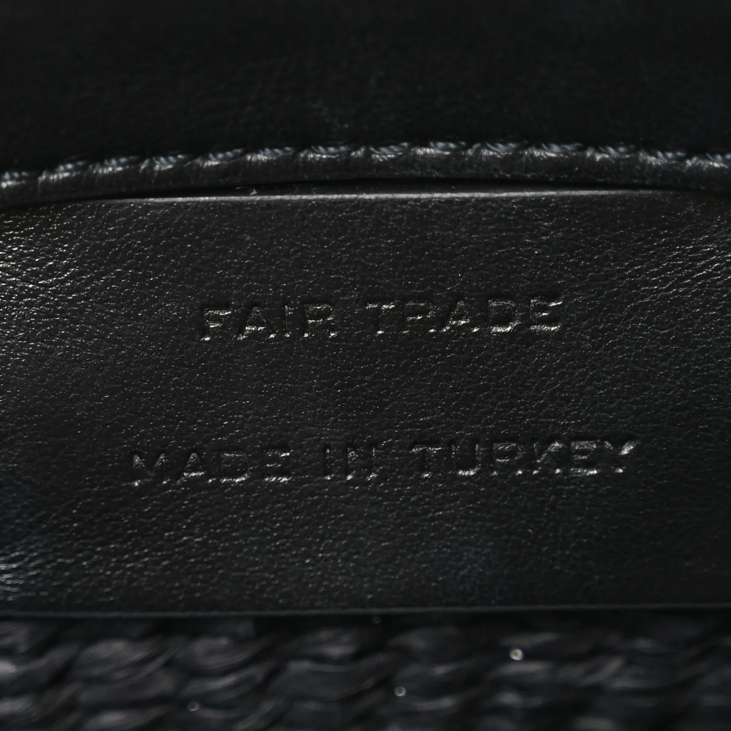 X MIFUKO Raffia Calfskin Mini Chain Basket Black - Image 5
