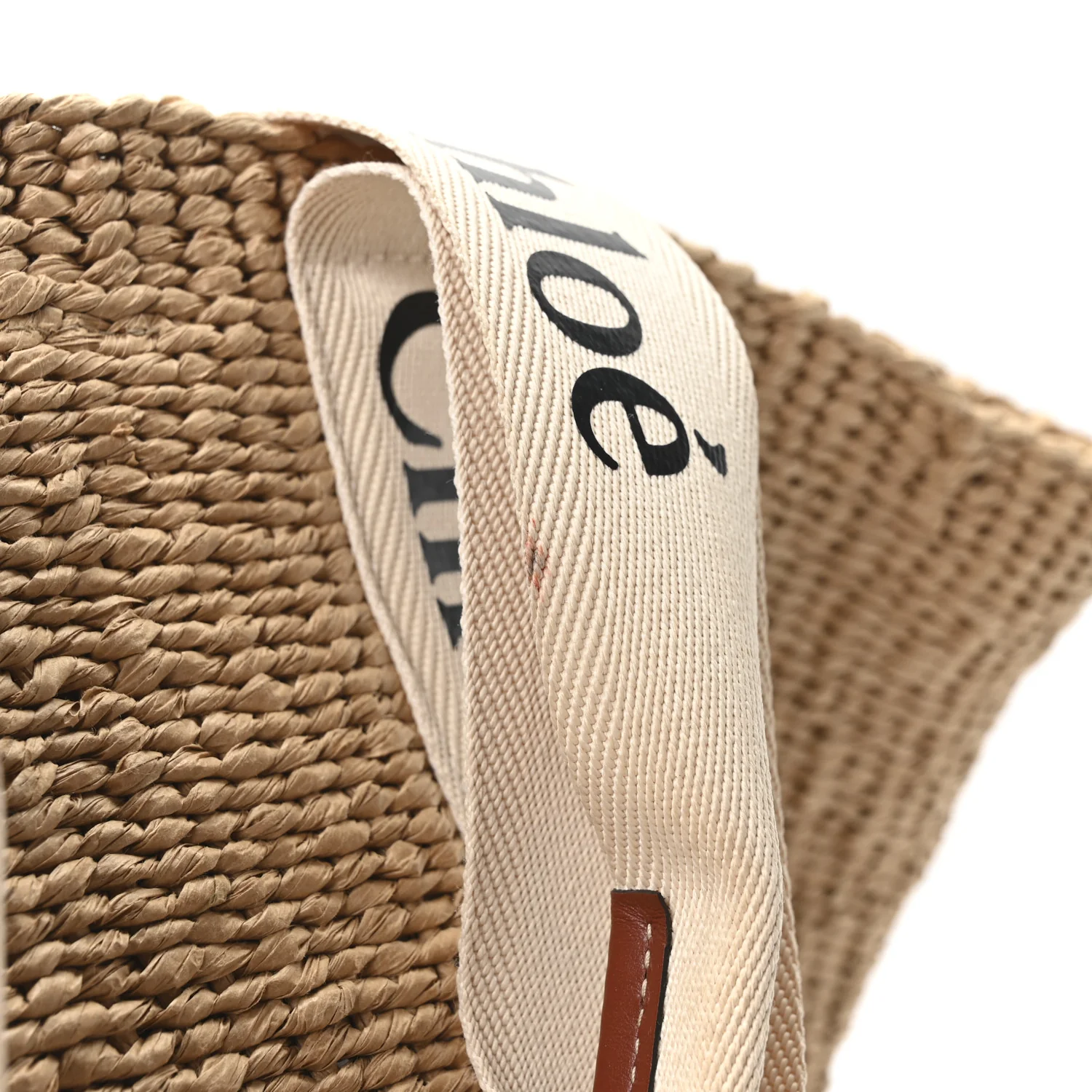 X MIFUKO Raffia Large Woody Basket Bag White - Image 11