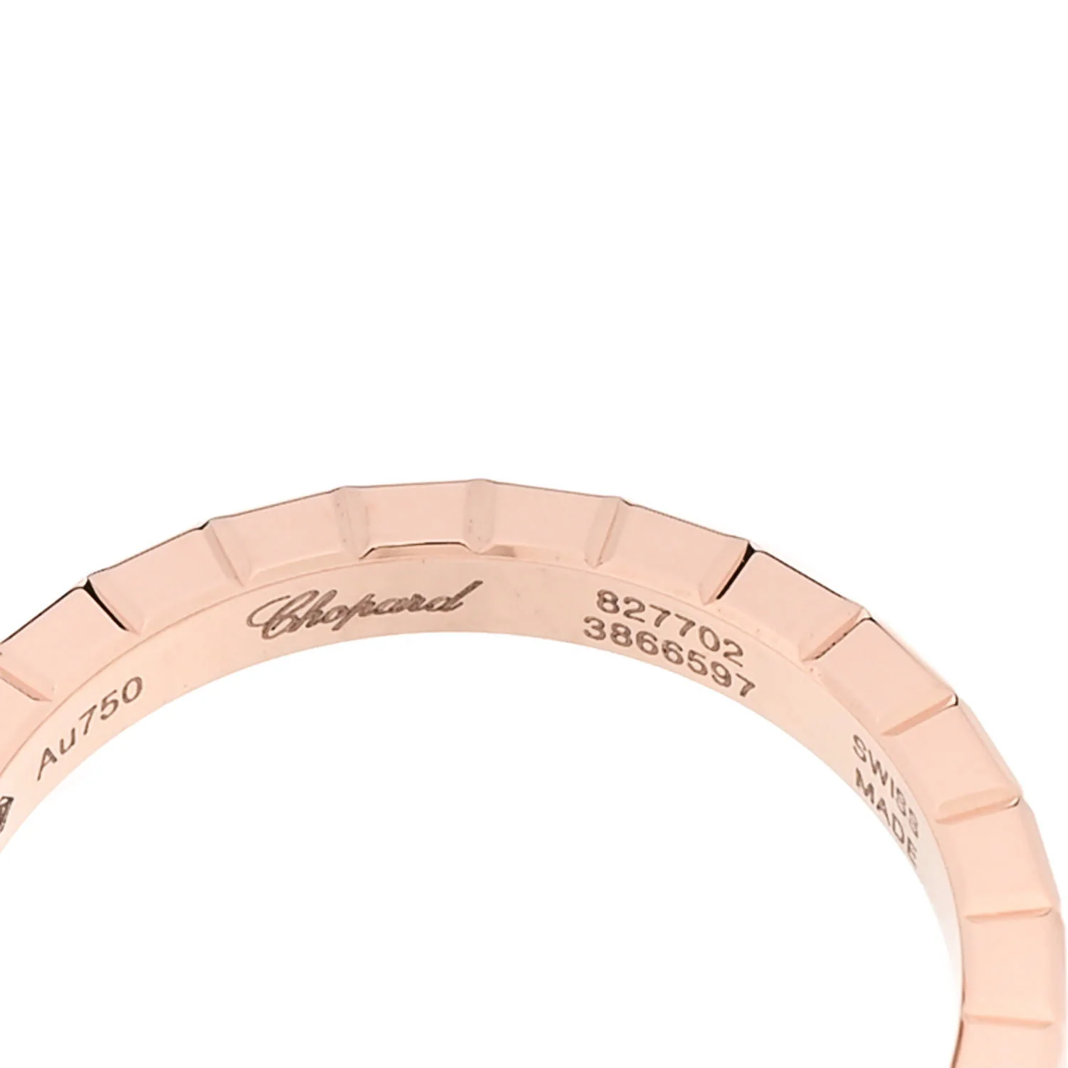 18K Rose Gold Diamond Ice Cube Band Ring 51 5.75 - Image 5