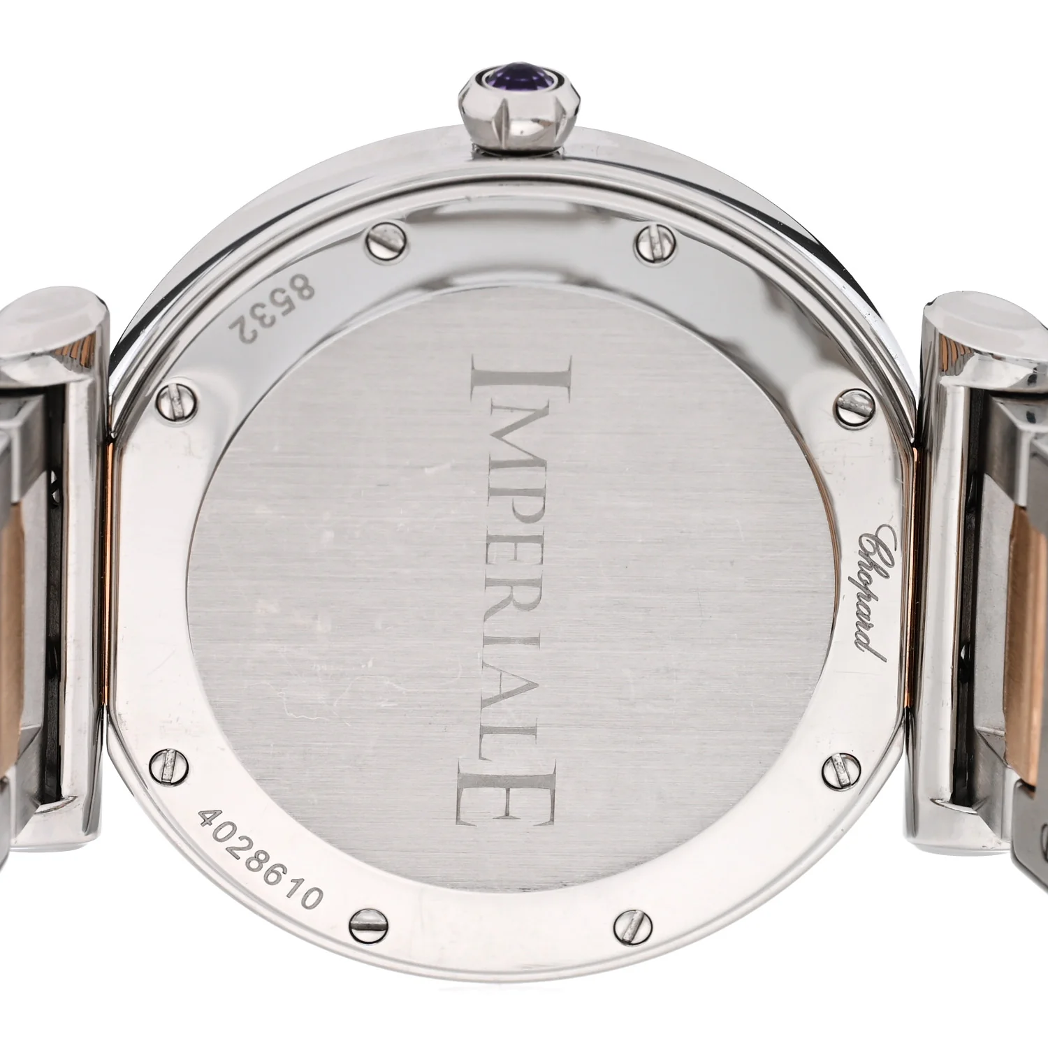 Stainless Steel 18K Rose Gold Mother of Pearl 36mm Imperiale Quartz Watch - Image 4