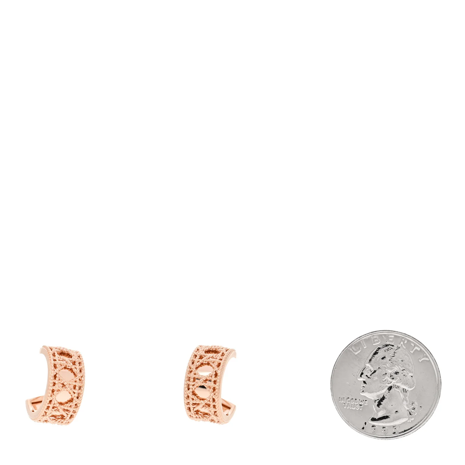 18K Rose Gold My Dior Earrings - Image 2
