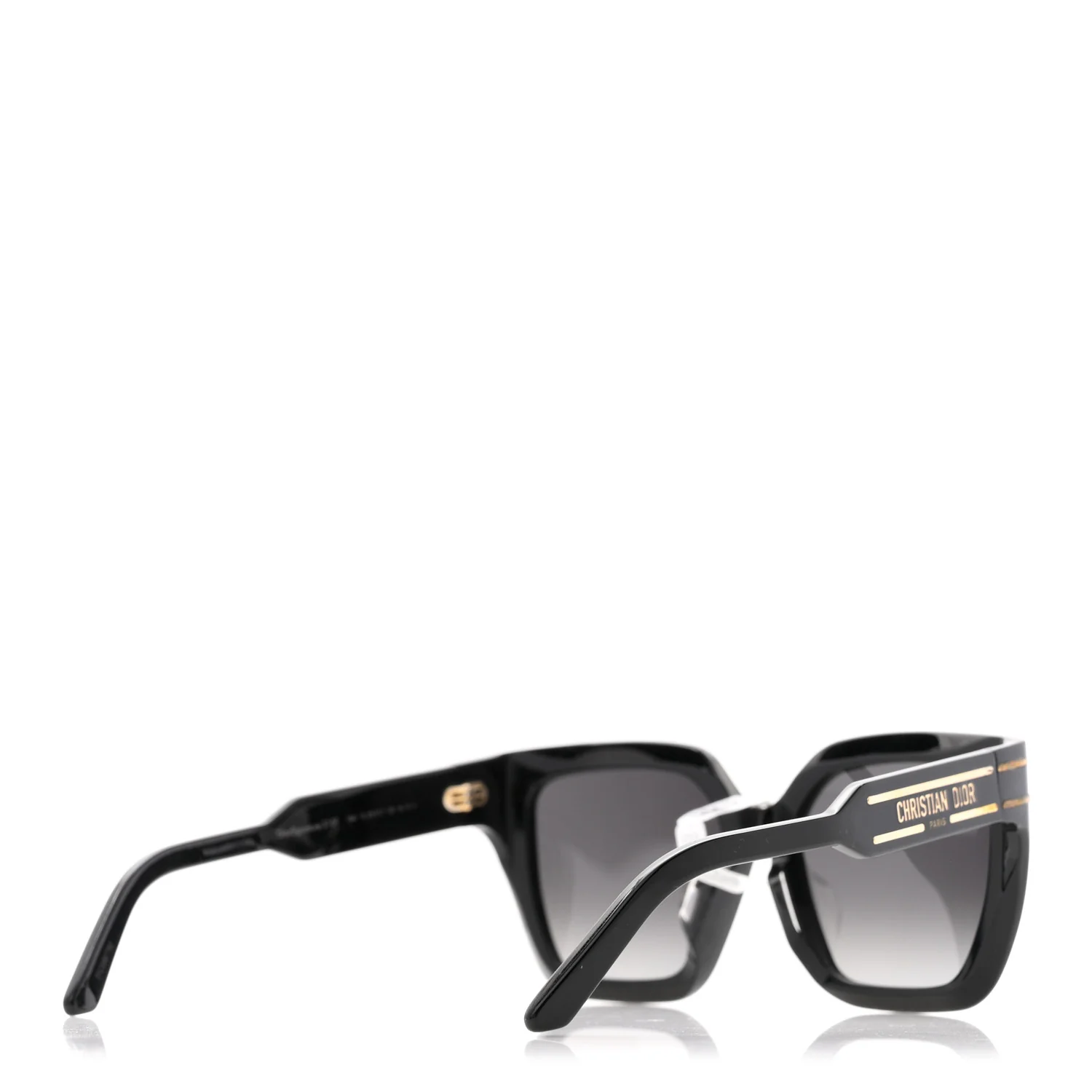 Acetate Diorsignature S10F Square Sunglasses Black - Image 4