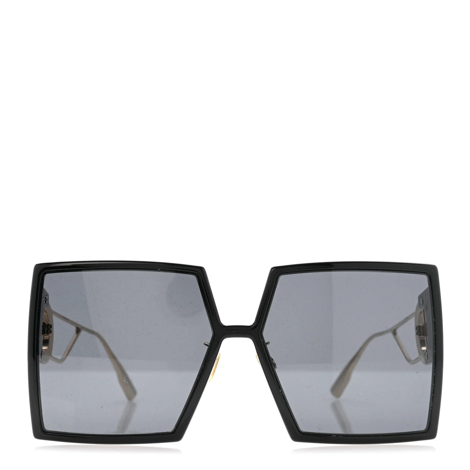 Acetate Square 30 Montaigne Sunglasses Black - Image 2