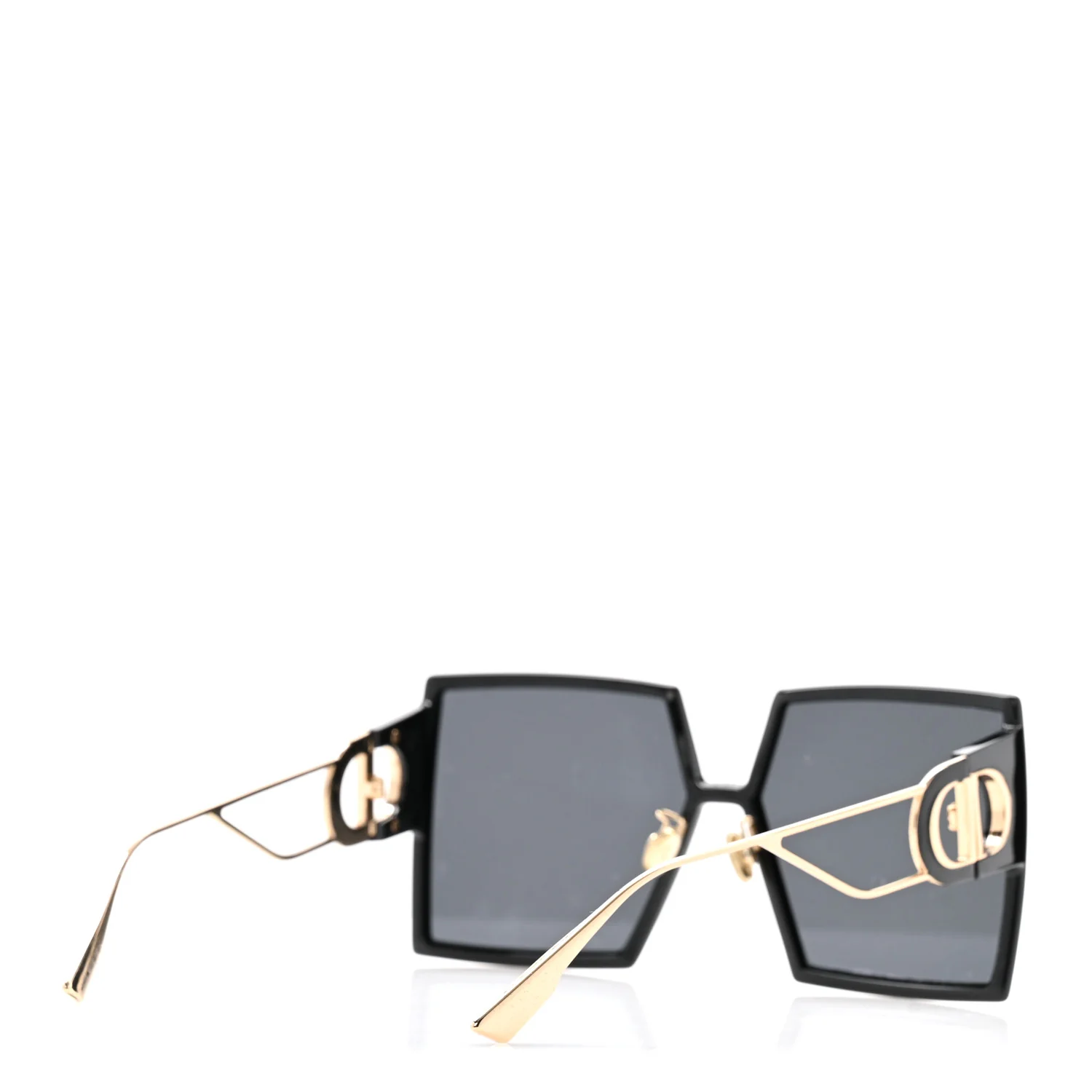 Acetate Square 30 Montaigne Sunglasses Black - Image 4
