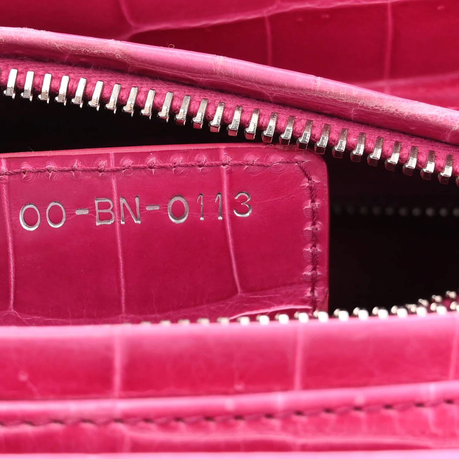 Alligator Medium Lady Dior Pink - Image 7