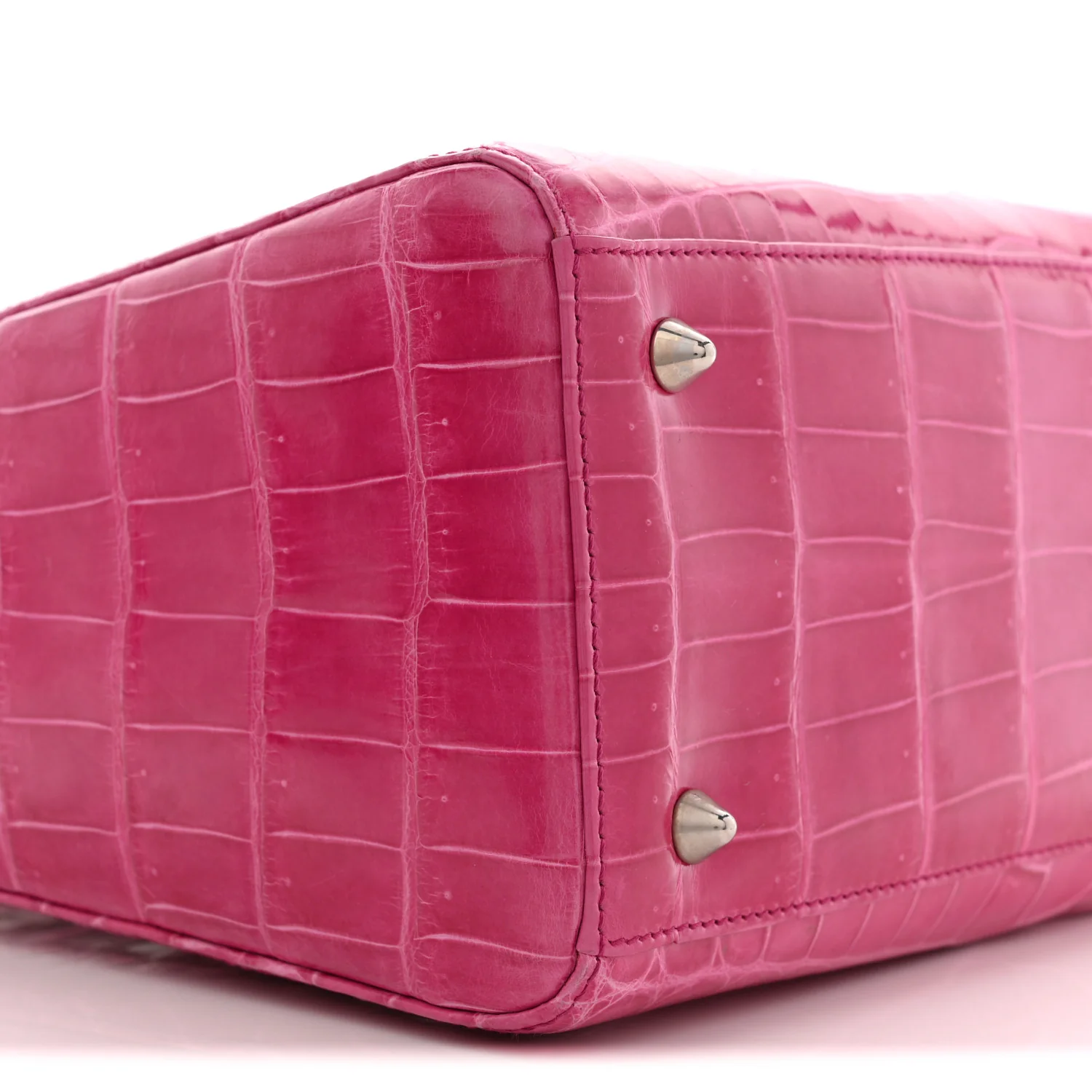 Alligator Medium Lady Dior Pink - Image 9