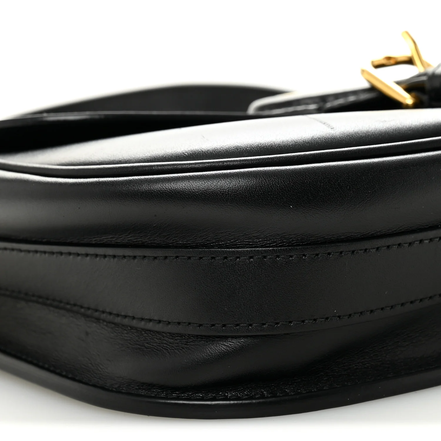 Box Calfskin Medium Bobby Flap Black - Image 8