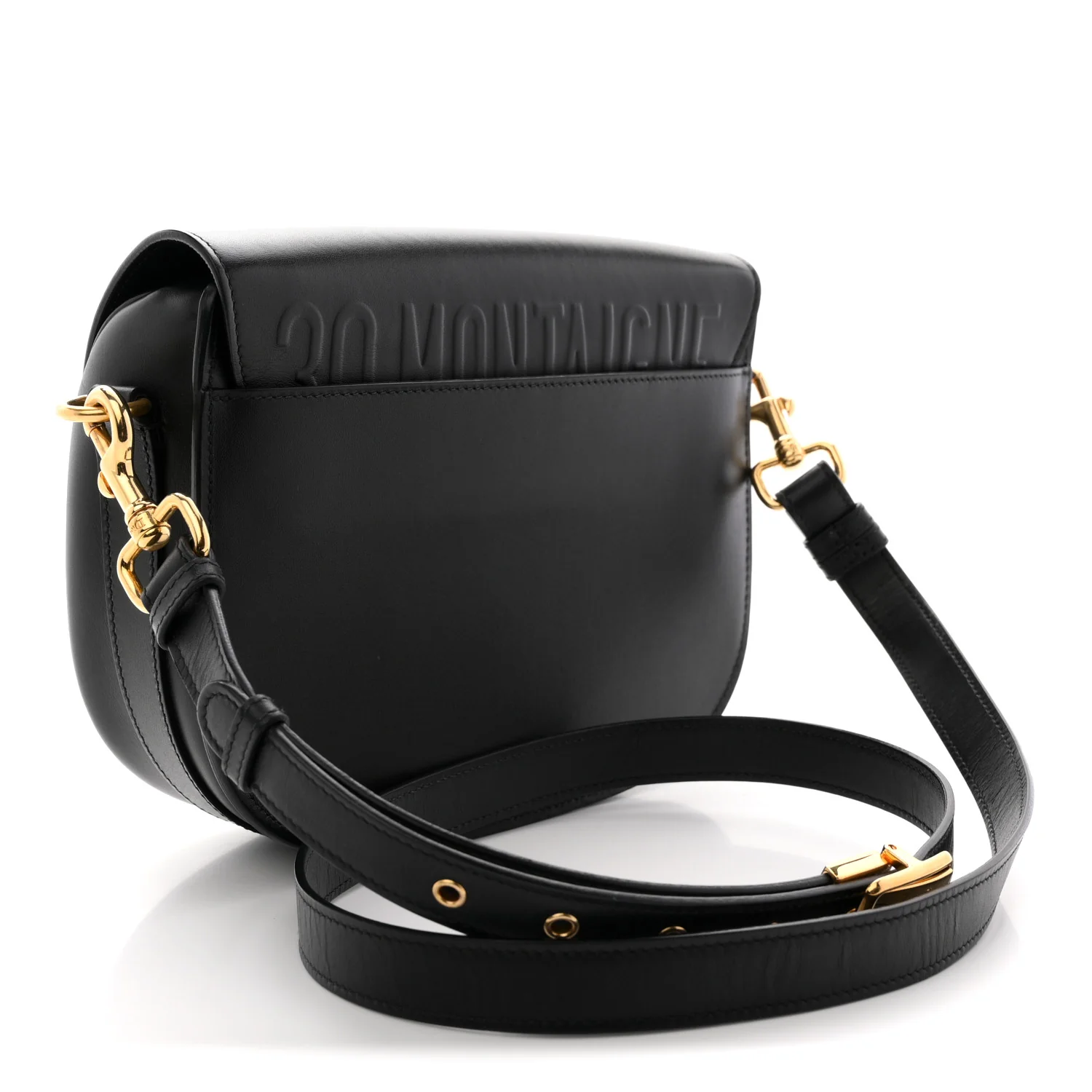 Box Calfskin Medium Bobby Flap Black - Image 3