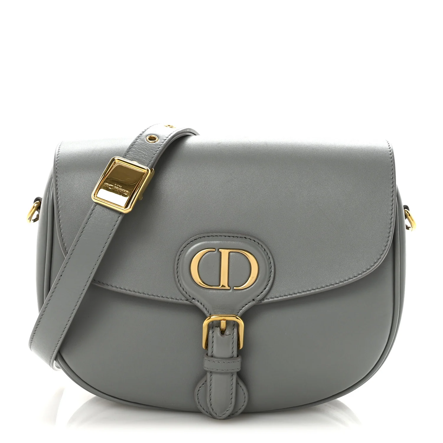 Box Calfskin Medium Bobby Flap Gray