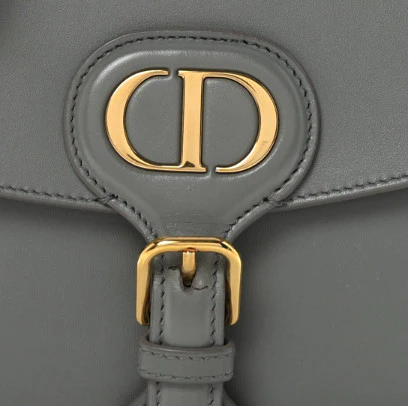 Box Calfskin Medium Bobby Flap Gray - Image 10