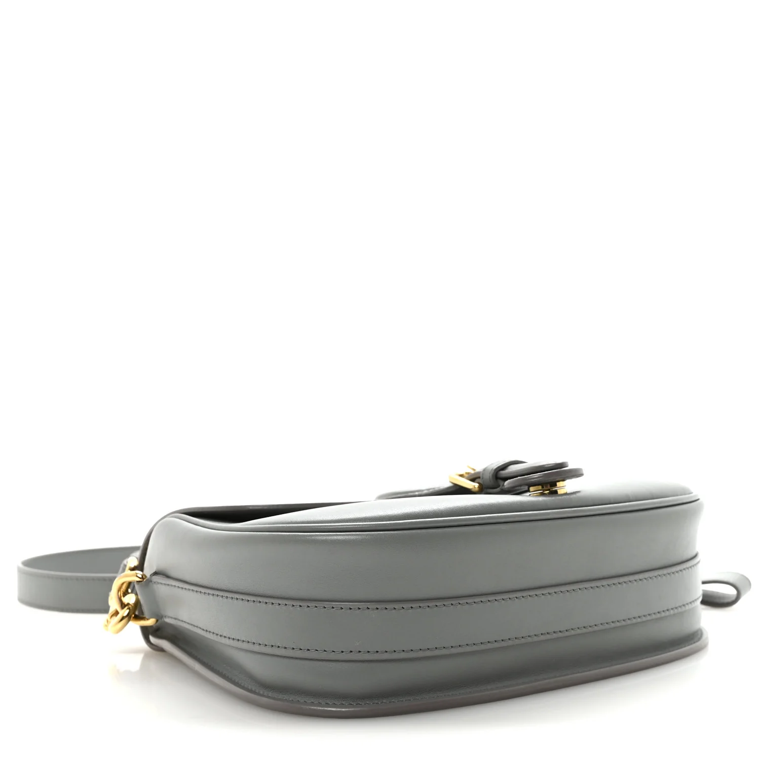 Box Calfskin Medium Bobby Flap Gray - Image 4