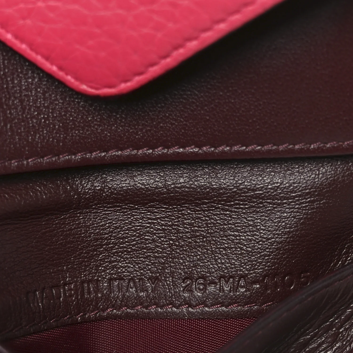 Bullcalf Diorissimo Medium Envelope Wallet Rose Passion - Image 7