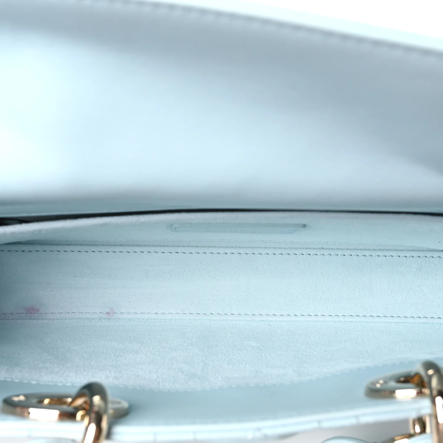 Calfskin Cannage Medium Lady D-Joy Placid Blue - Image 4