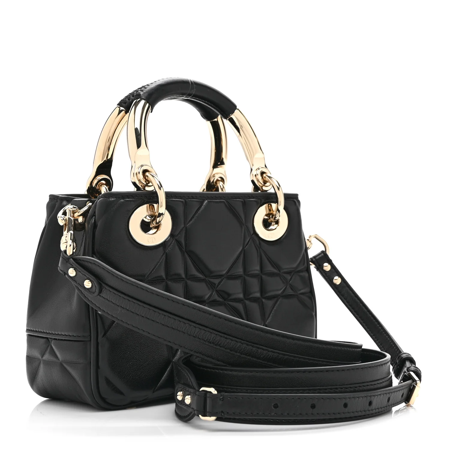 Calfskin Cannage Mini The Lady 95.22 Black - Image 3