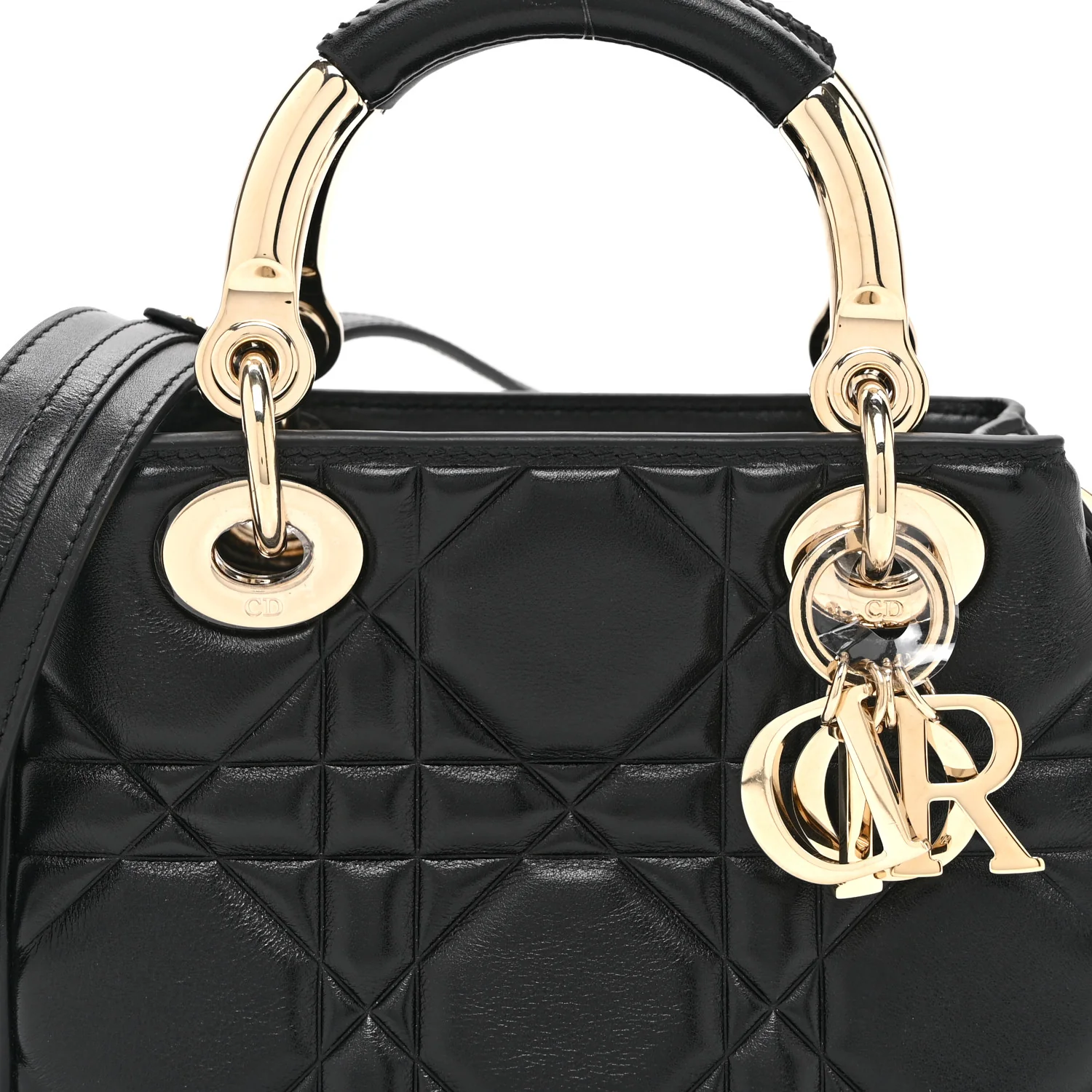 Calfskin Cannage Mini The Lady 95.22 Black - Image 8